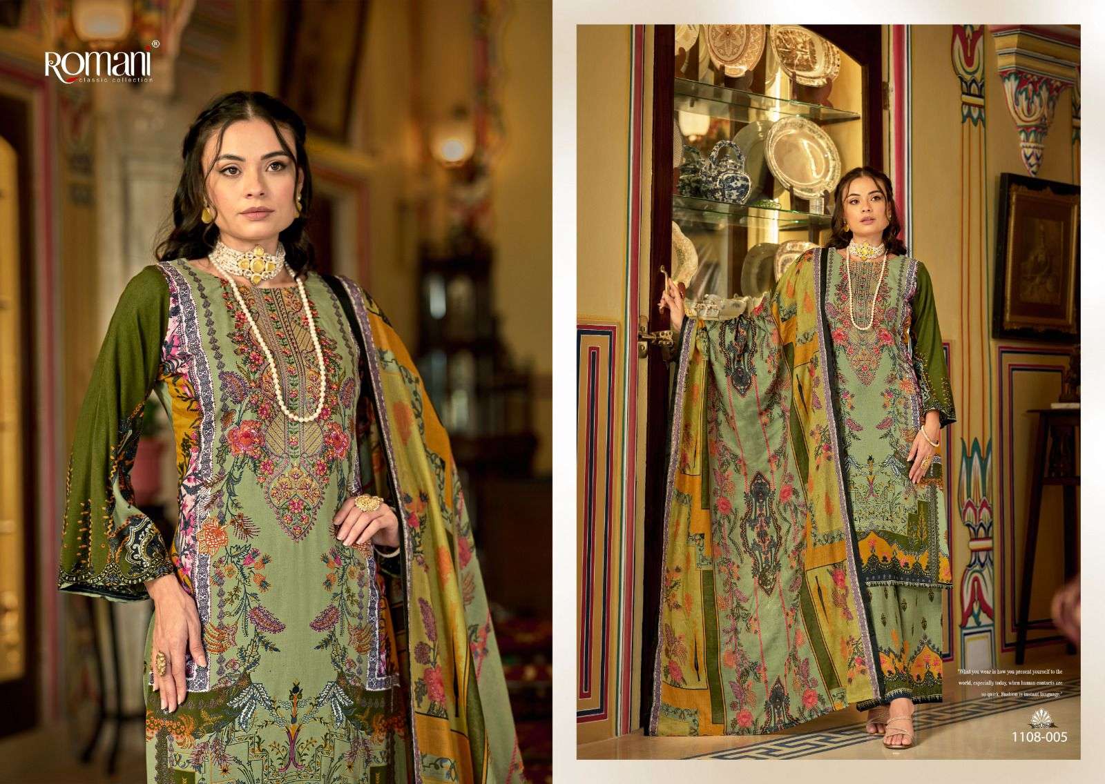 ROMANI MAHIRA VOL 2 COTTON DIGITAL PRINTS WITH FANCY WORKS SUIT