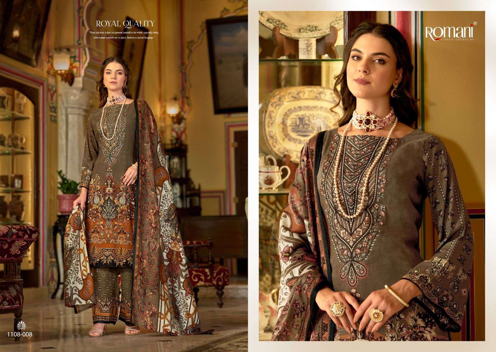 ROMANI MAHIRA VOL 2 COTTON DIGITAL PRINTS WITH FANCY WORKS SUIT