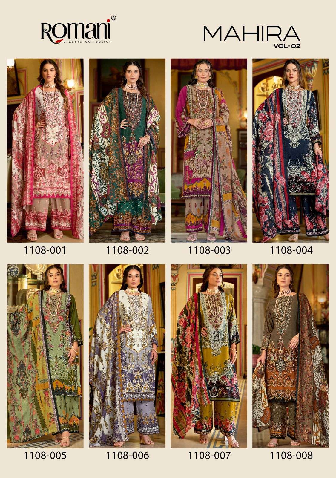 ROMANI MAHIRA VOL 2 COTTON DIGITAL PRINTS WITH FANCY WORKS SUIT