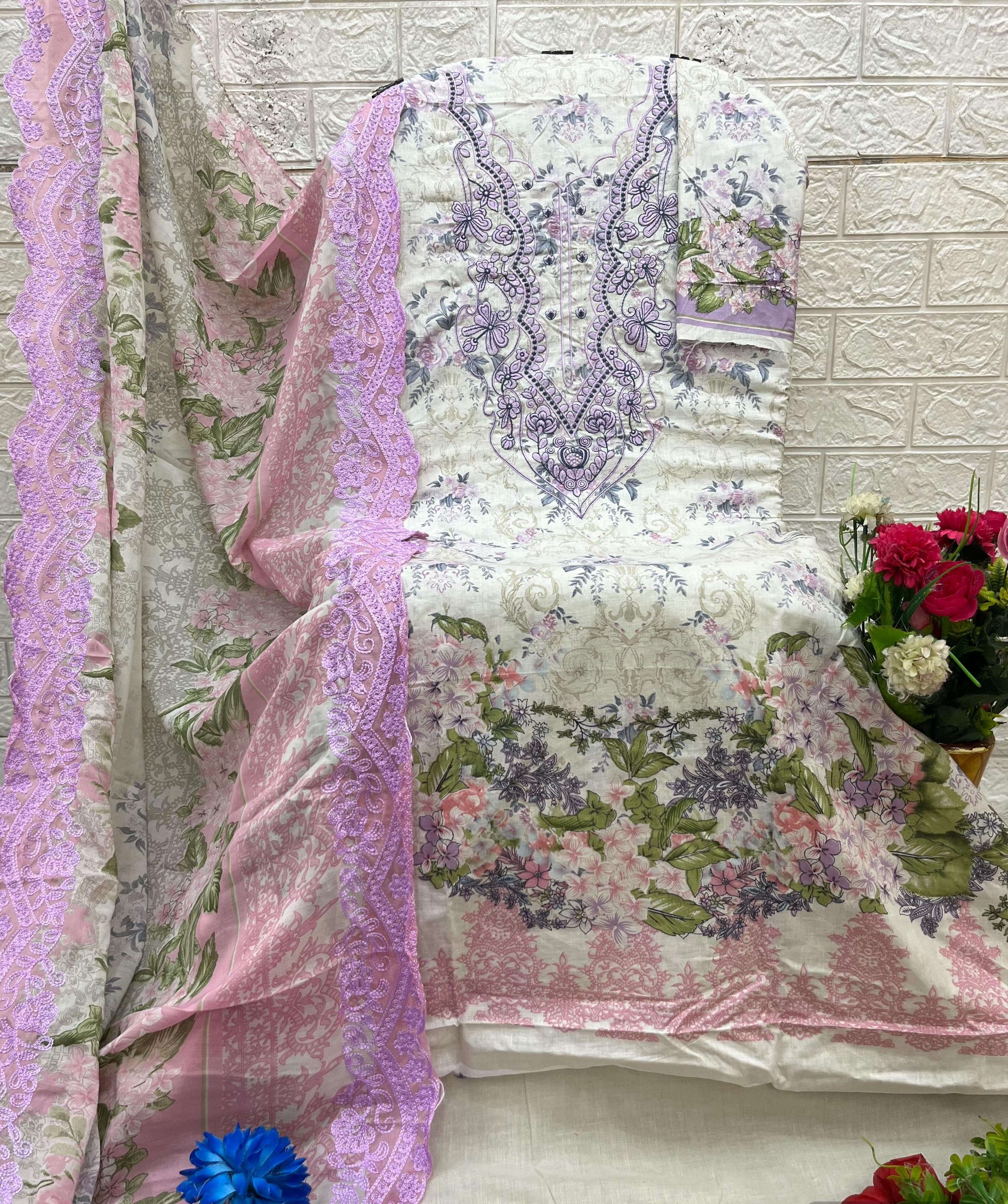  SHRADDHA DESIGNER NEEDLE WONDER DUPATTA WORK COLLECTION VOL 1 