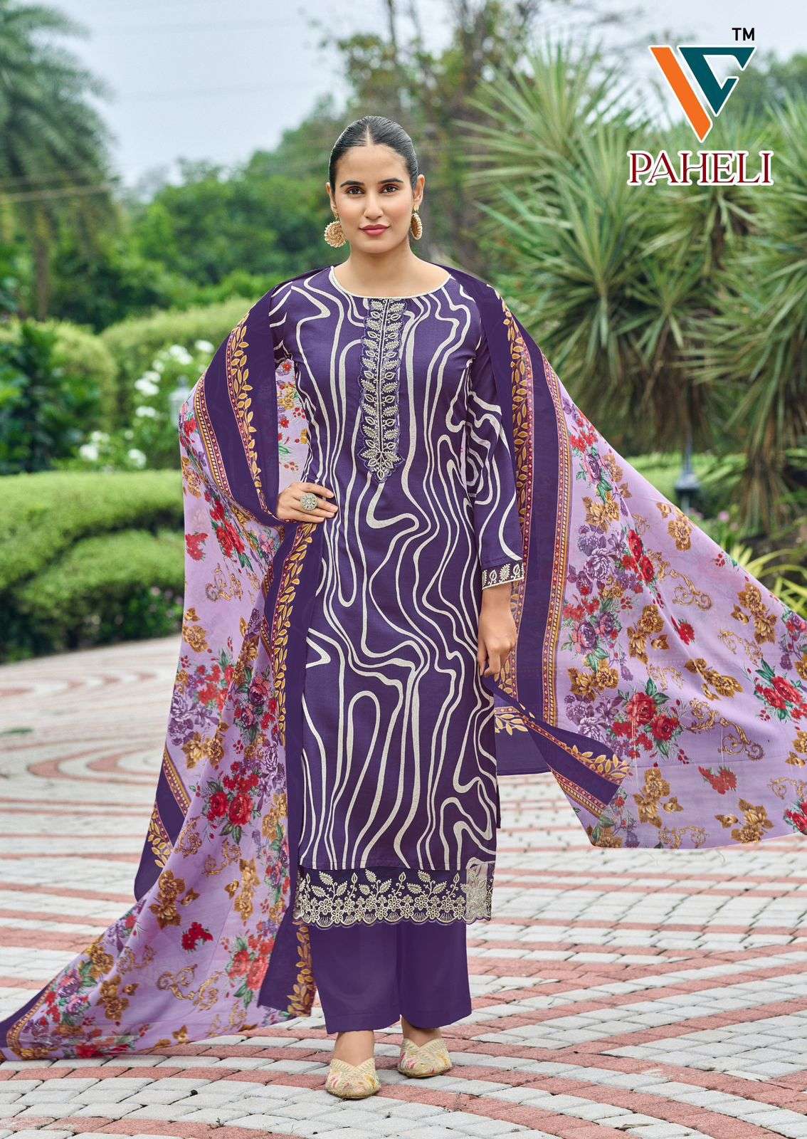 VANDANA‎ CREATION PAHELI‎ VOL 1 COTTON PRINT WITH FANCY WORK SALWAR SUIT