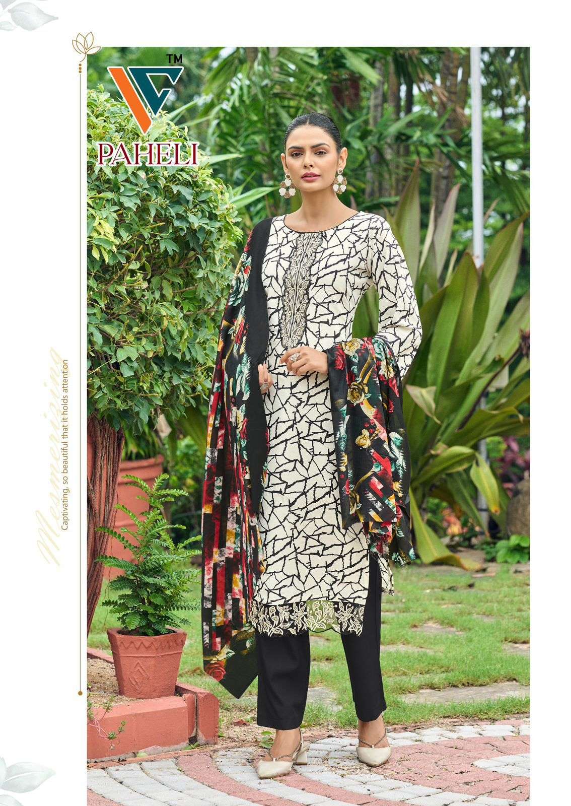 VANDANA‎ CREATION PAHELI‎ VOL 1 COTTON PRINT WITH FANCY WORK SALWAR SUIT