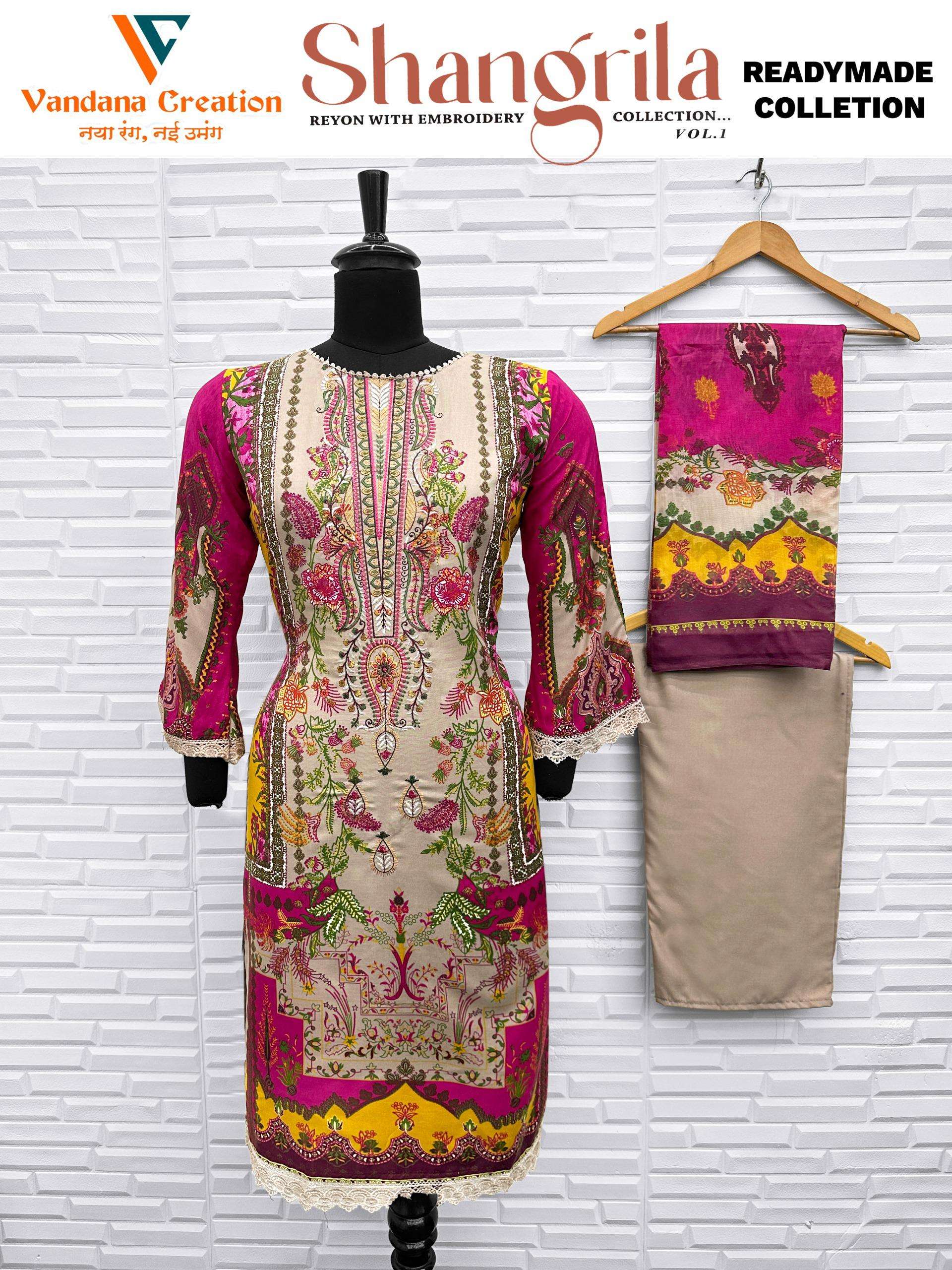 VANDANA CREATION SHANGRILA‎‎ VOL 1 READY MADE COLLECTION 