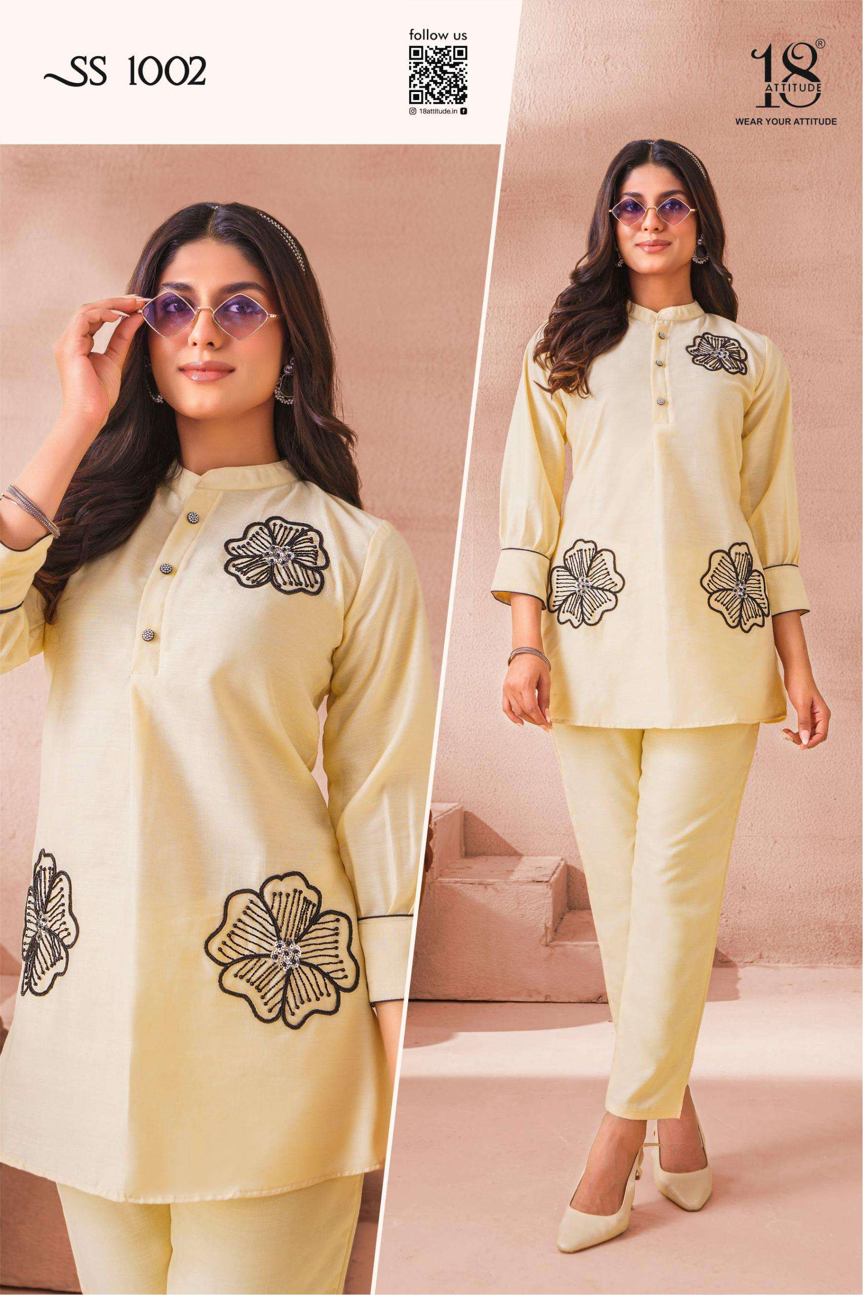 18 ATTITUDE SHO SHAA VOL 10 FANCY PREETY LOOK DESIGNER LADIES CO ORD SET
