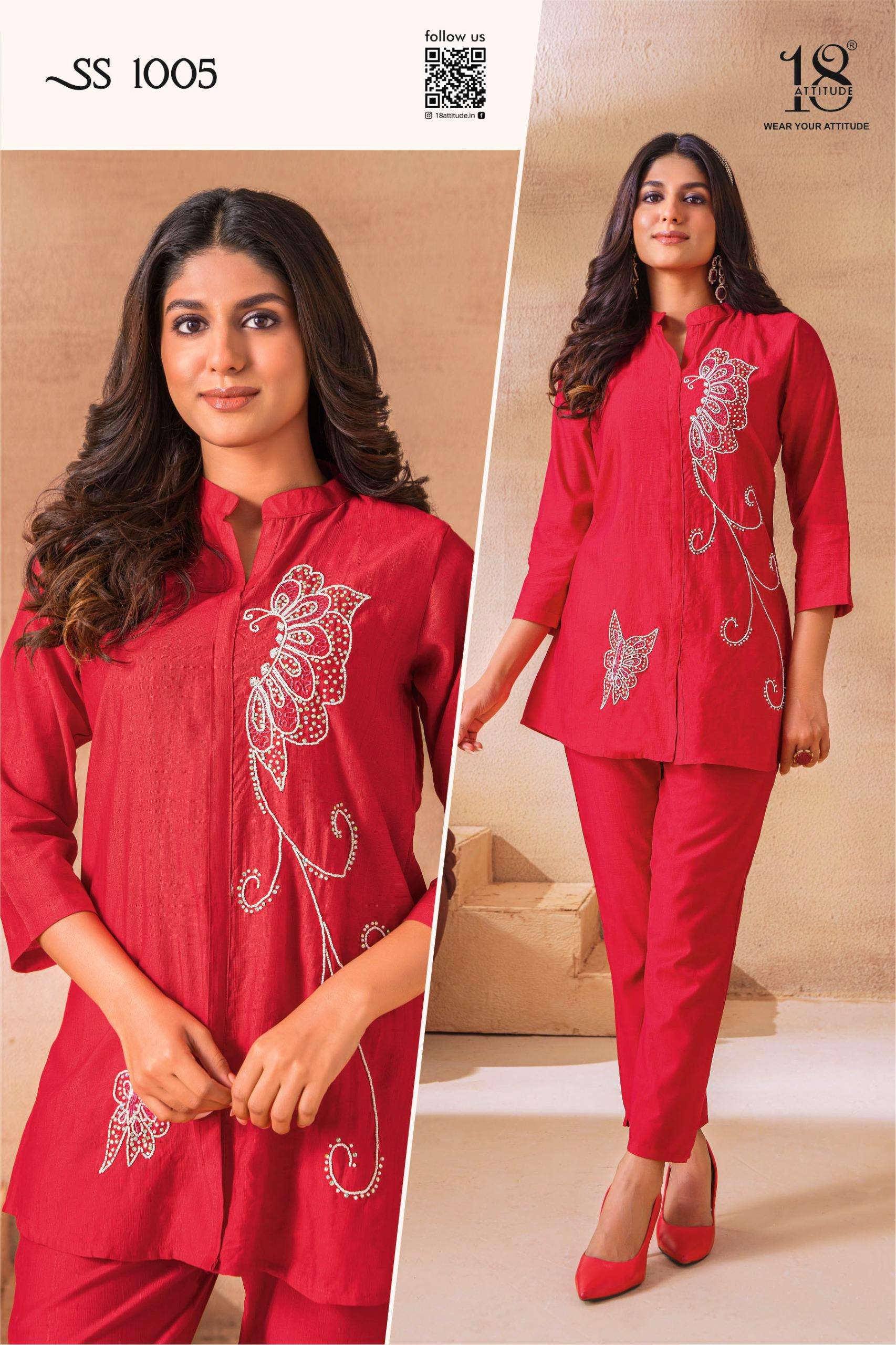 18 ATTITUDE SHO SHAA VOL 10 FANCY PREETY LOOK DESIGNER LADIES CO ORD SET