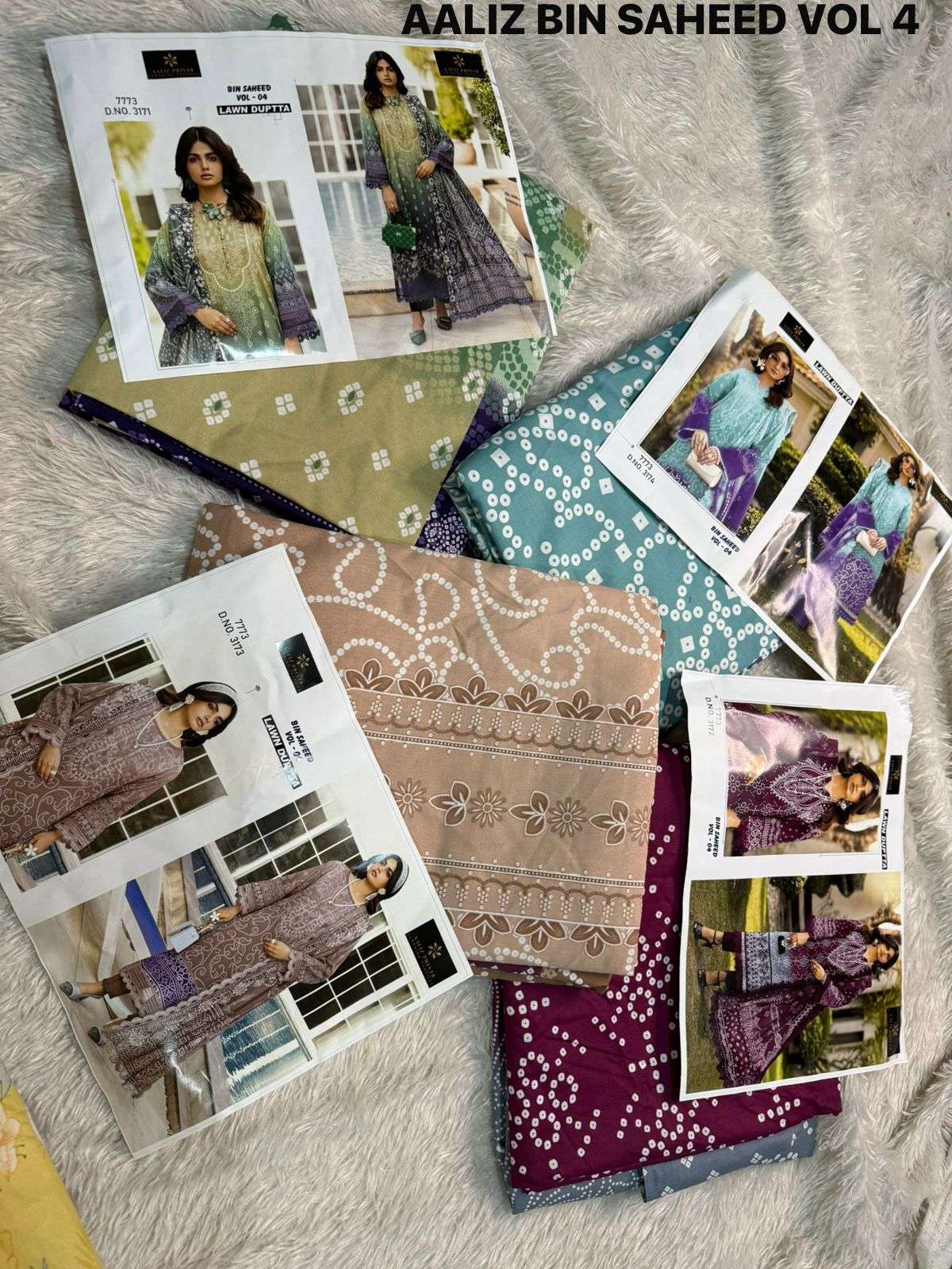 AALIZ PRINTS BIN SAHEED VOL 4 COTTON PRINT SALWAR SUIT