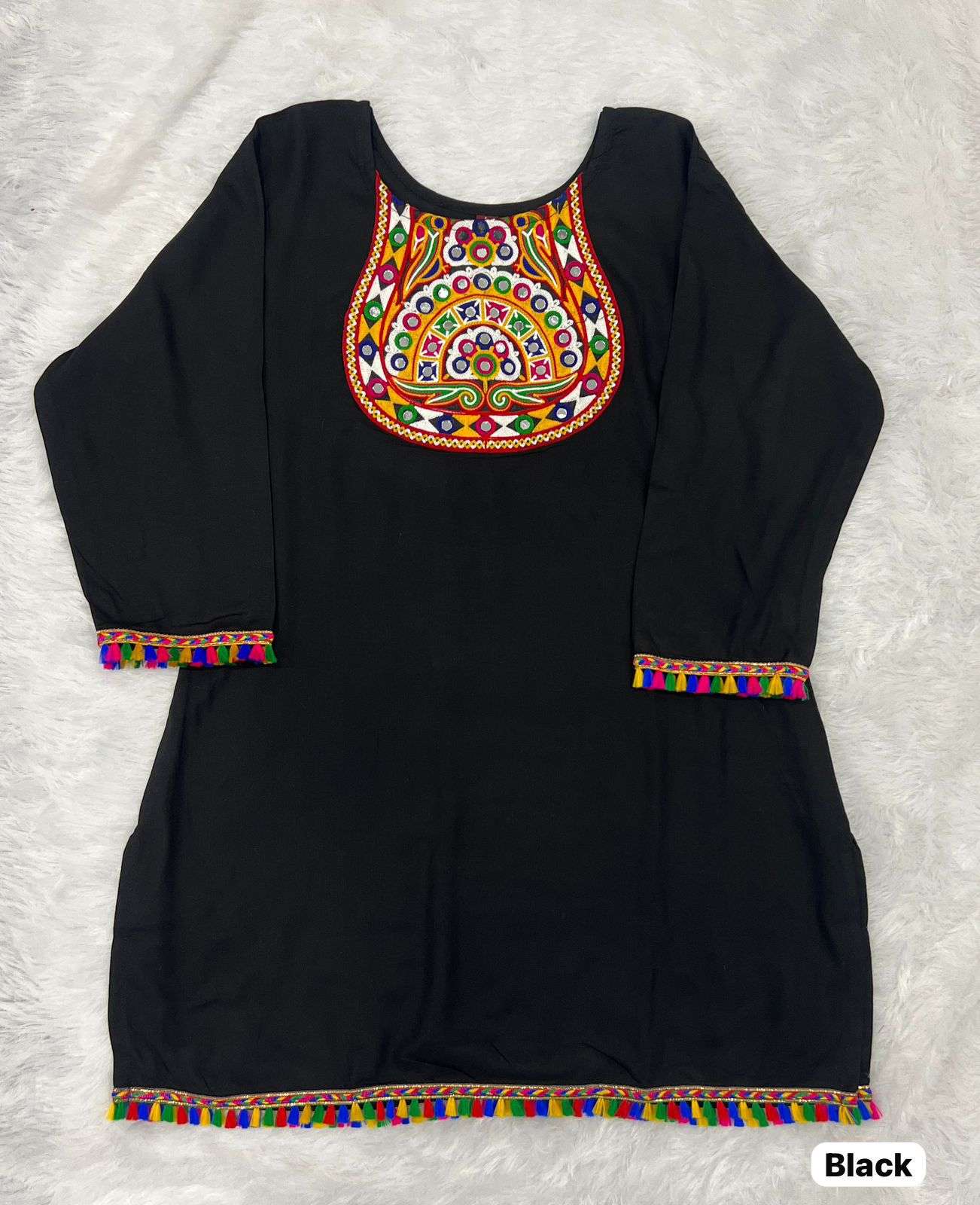 AI NAVRATRI 2.0 RAYON FANCY WORKS FESTIVE WEAR LADIES TOP