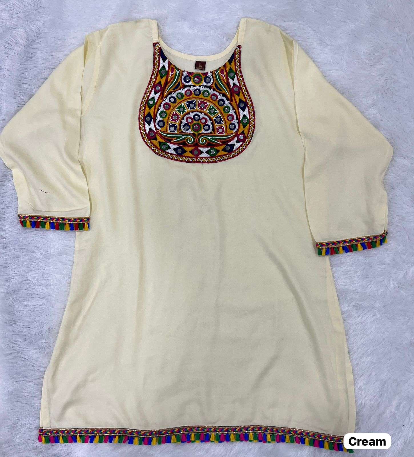 AI NAVRATRI 2.0 RAYON FANCY WORKS FESTIVE WEAR LADIES TOP