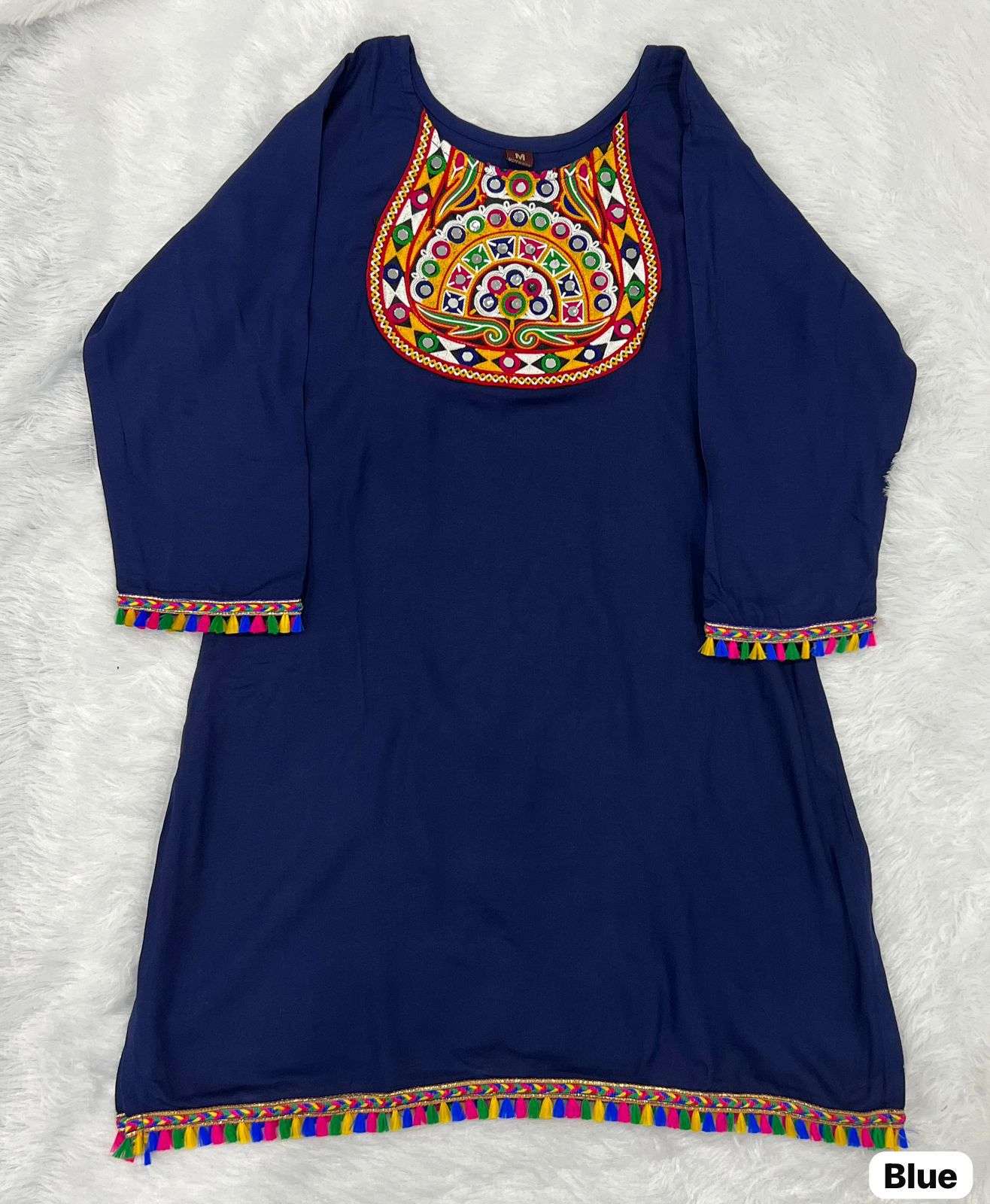 AI NAVRATRI 2.0 RAYON FANCY WORKS FESTIVE WEAR LADIES TOP