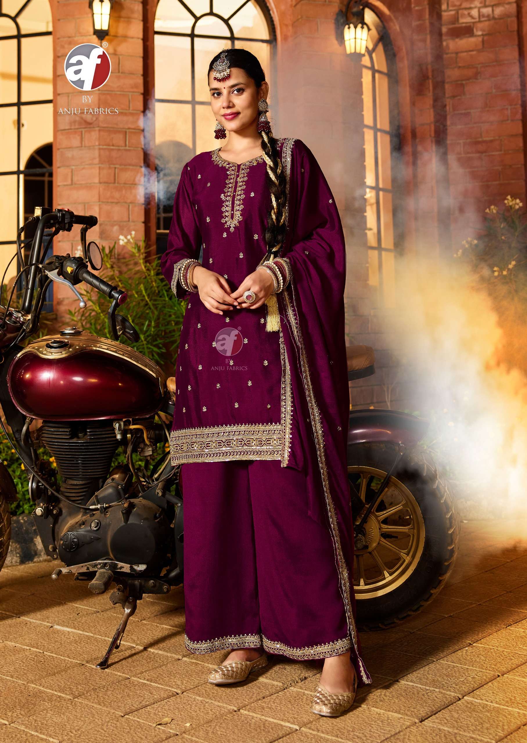 ANJU FABRICS  SAHIBA VOL 7 HEAVY DESIGNER LOOK PARTY WEAR LADIES SUIT