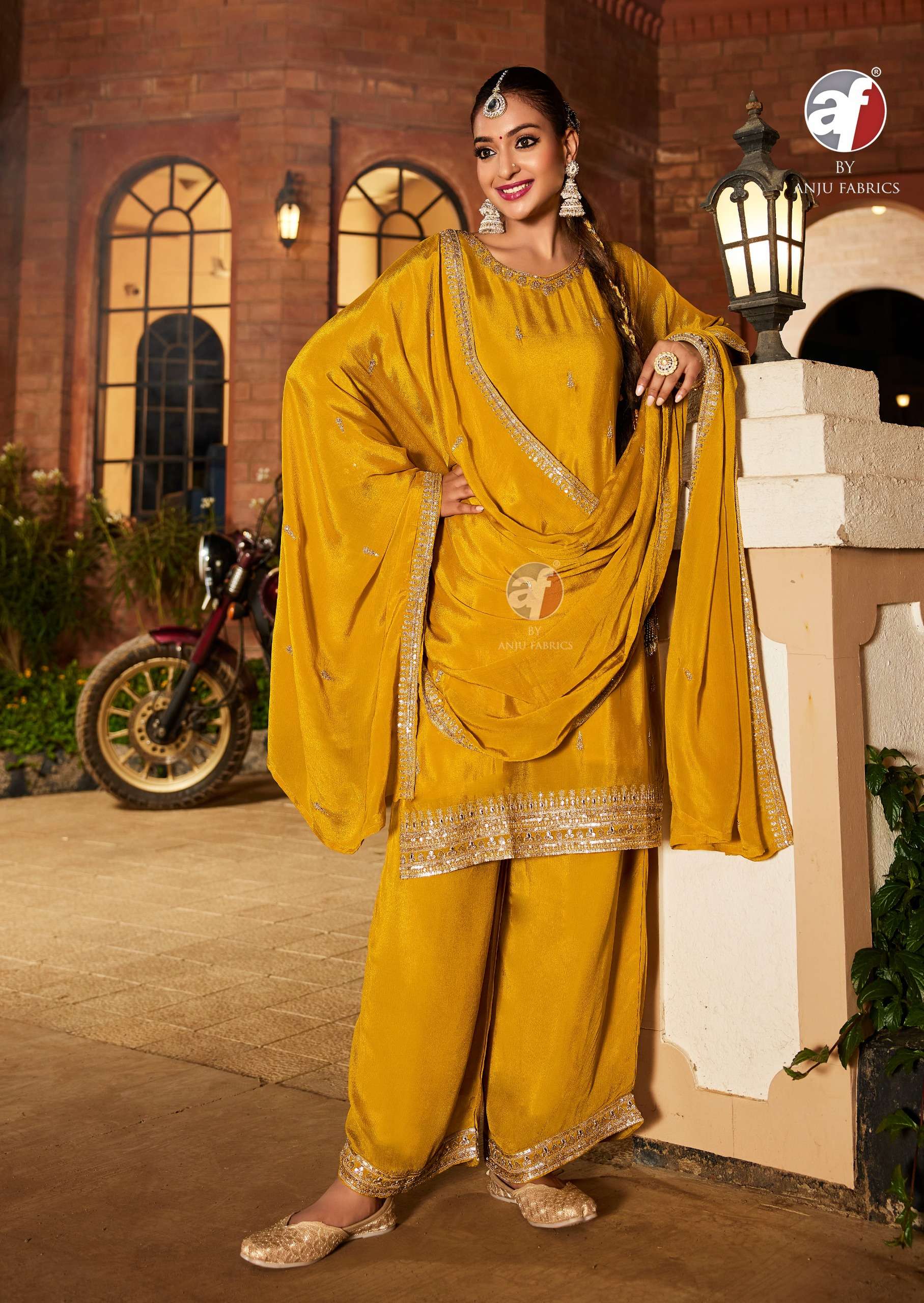 ANJU FABRICS  SAHIBA VOL 7 HEAVY DESIGNER LOOK PARTY WEAR LADIES SUIT