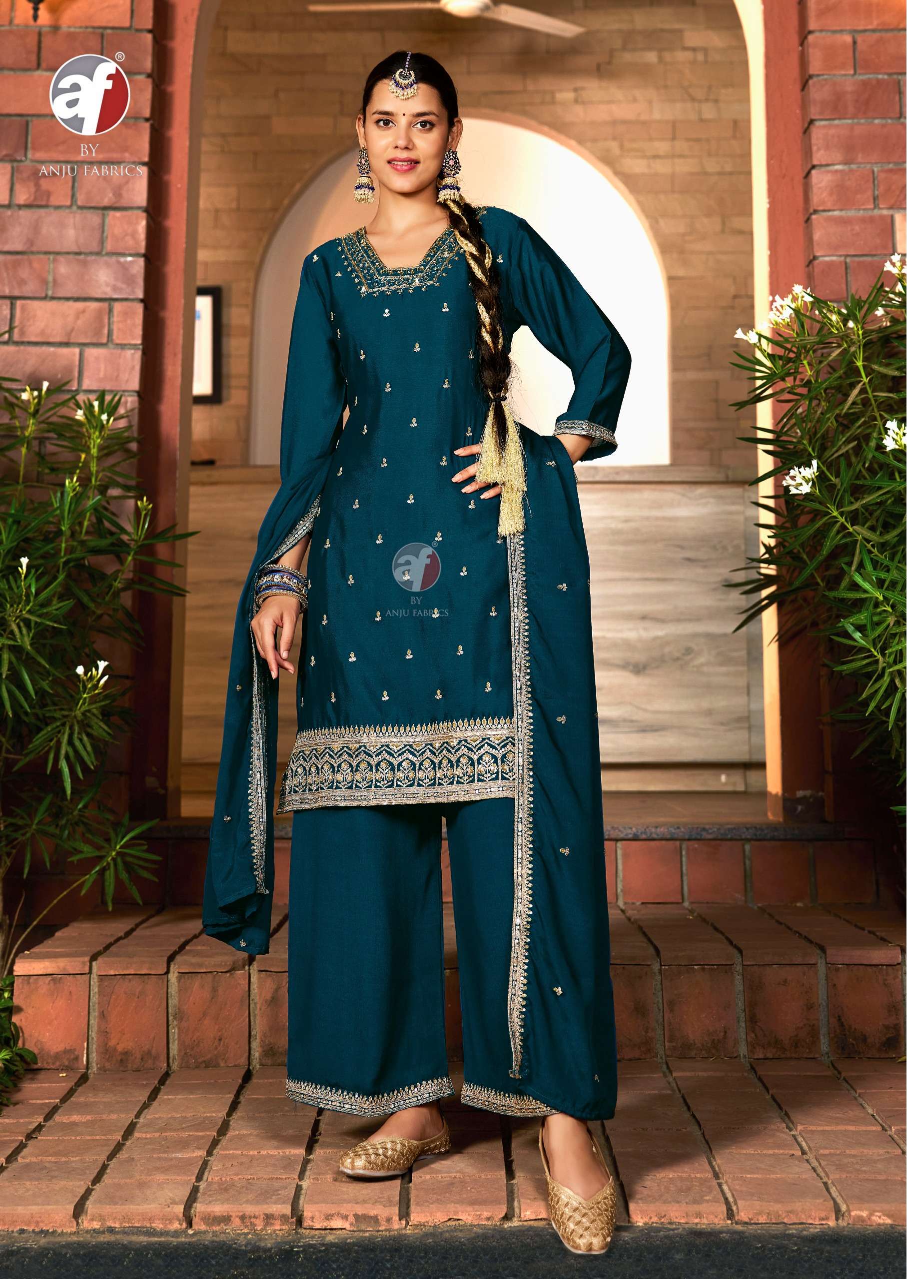 ANJU FABRICS  SAHIBA VOL 7 HEAVY DESIGNER LOOK PARTY WEAR LADIES SUIT