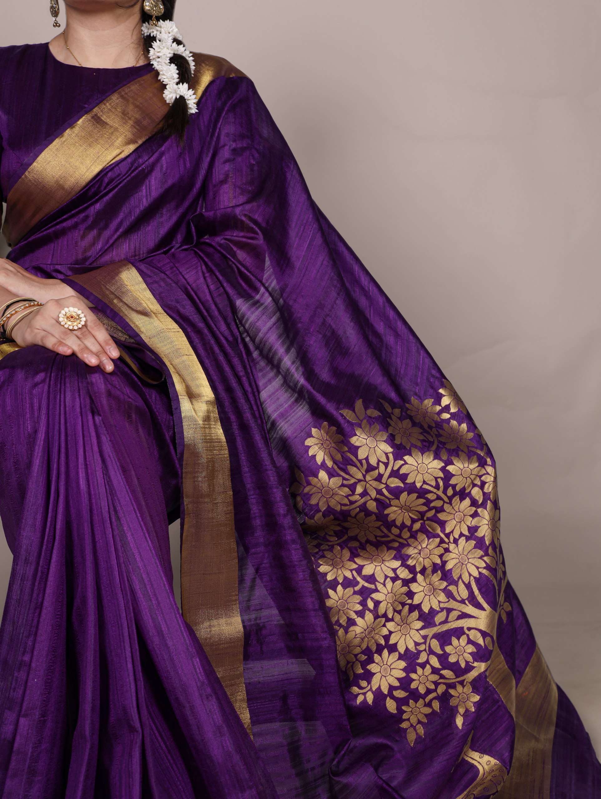 BANDHANI PALACE 7903 RAW SILK ZARI WEAVING WORK SAREE
