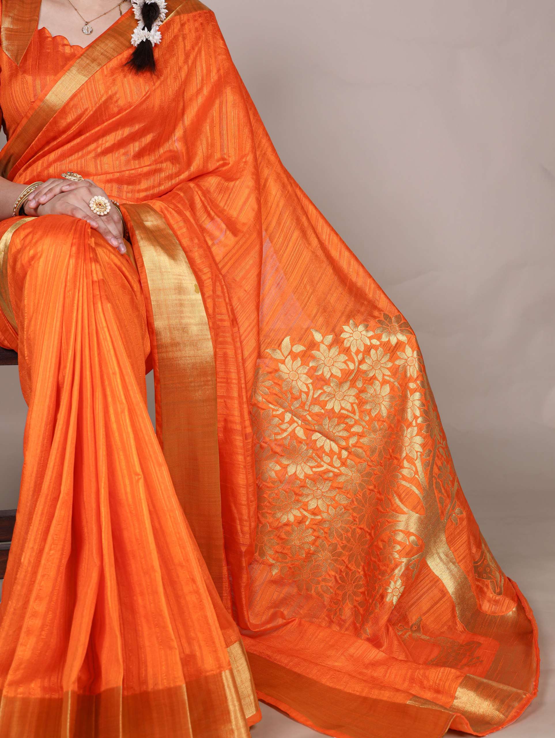 BANDHANI PALACE 7903 RAW SILK ZARI WEAVING WORK SAREE