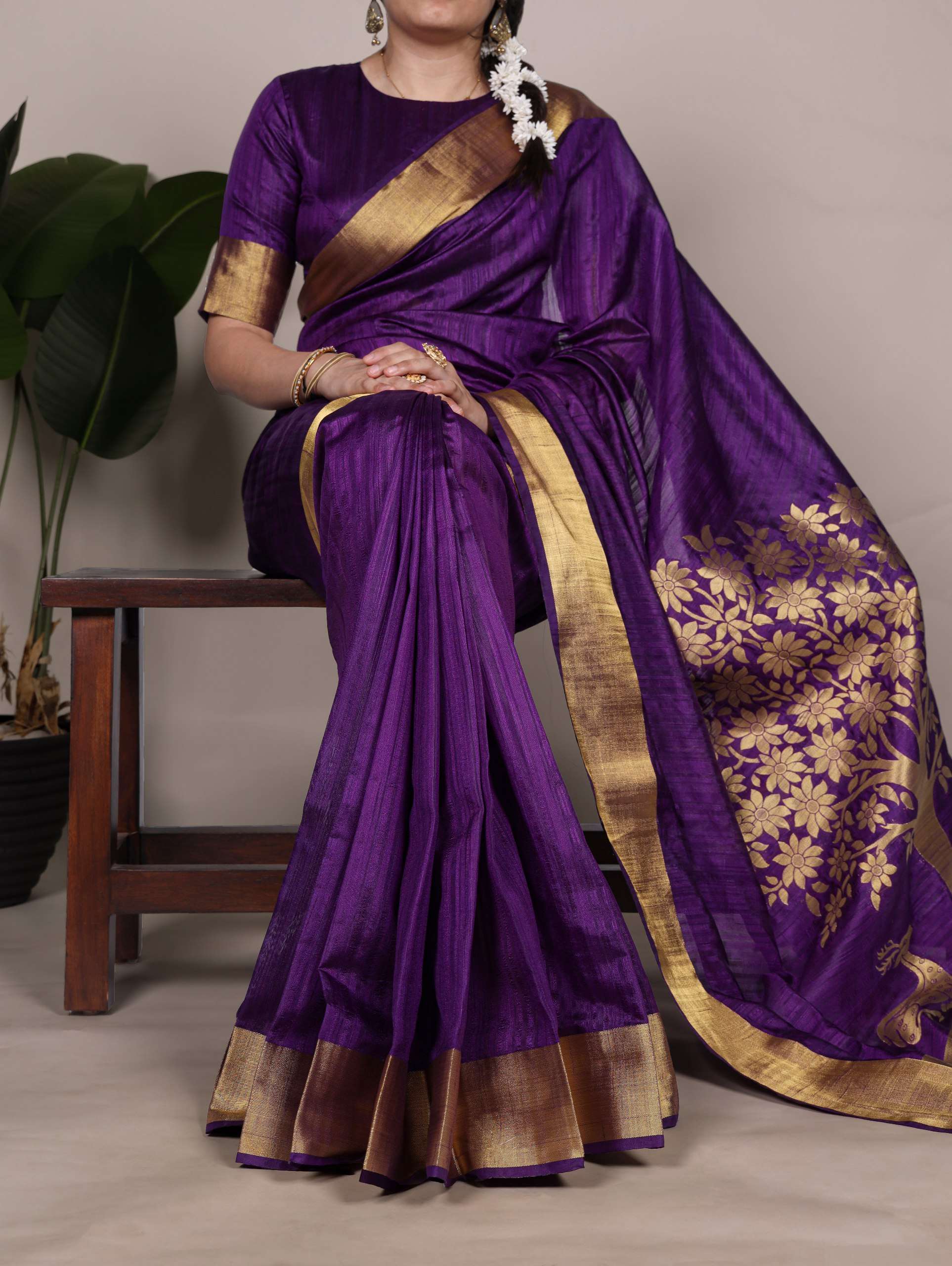 BANDHANI PALACE 7903 RAW SILK ZARI WEAVING WORK SAREE