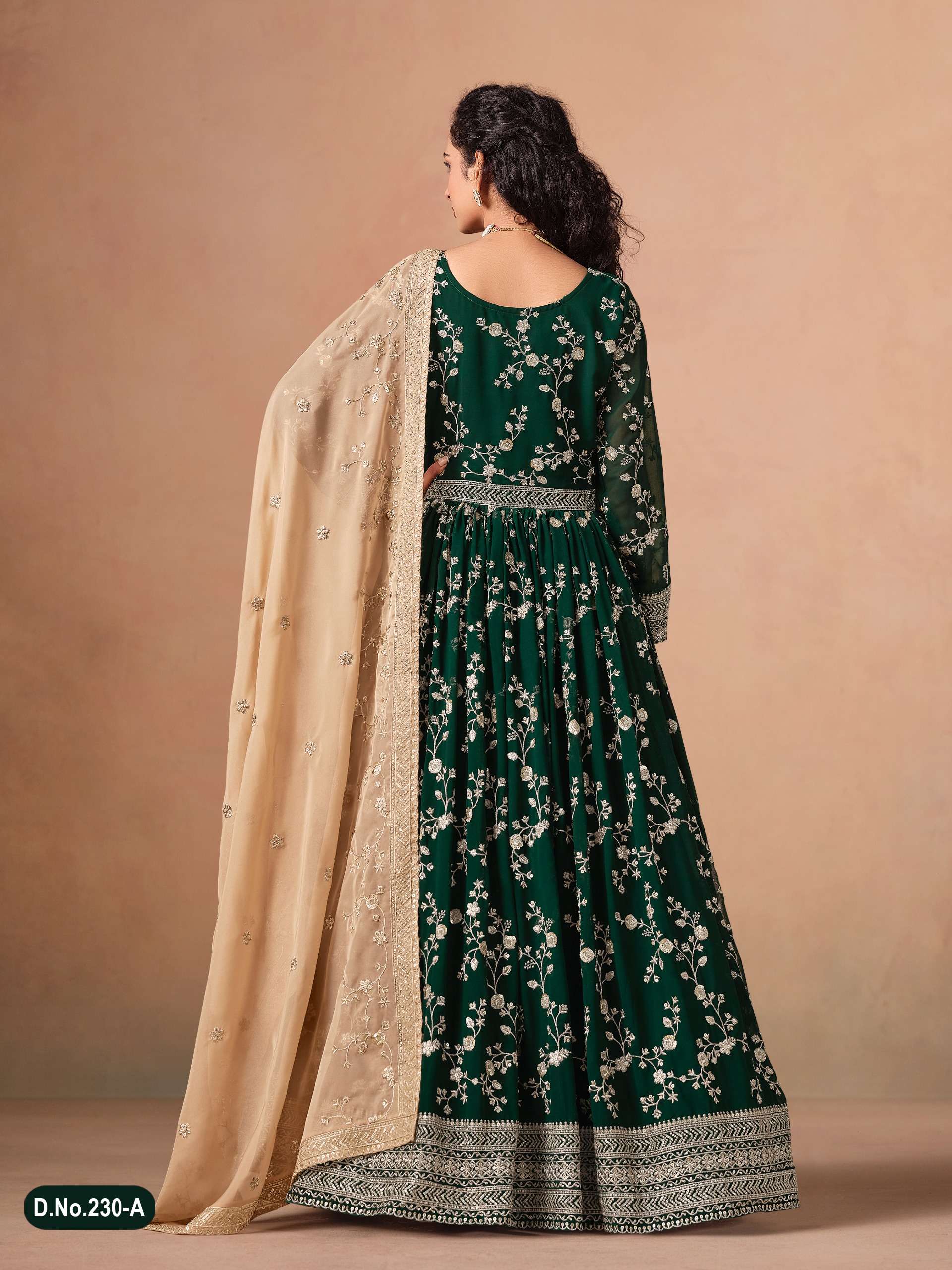 DANI CREATION AANAYA VOL 230 GEORGETTE HEAVY DESIGNER PARTY WEAR GOWN DRESS 