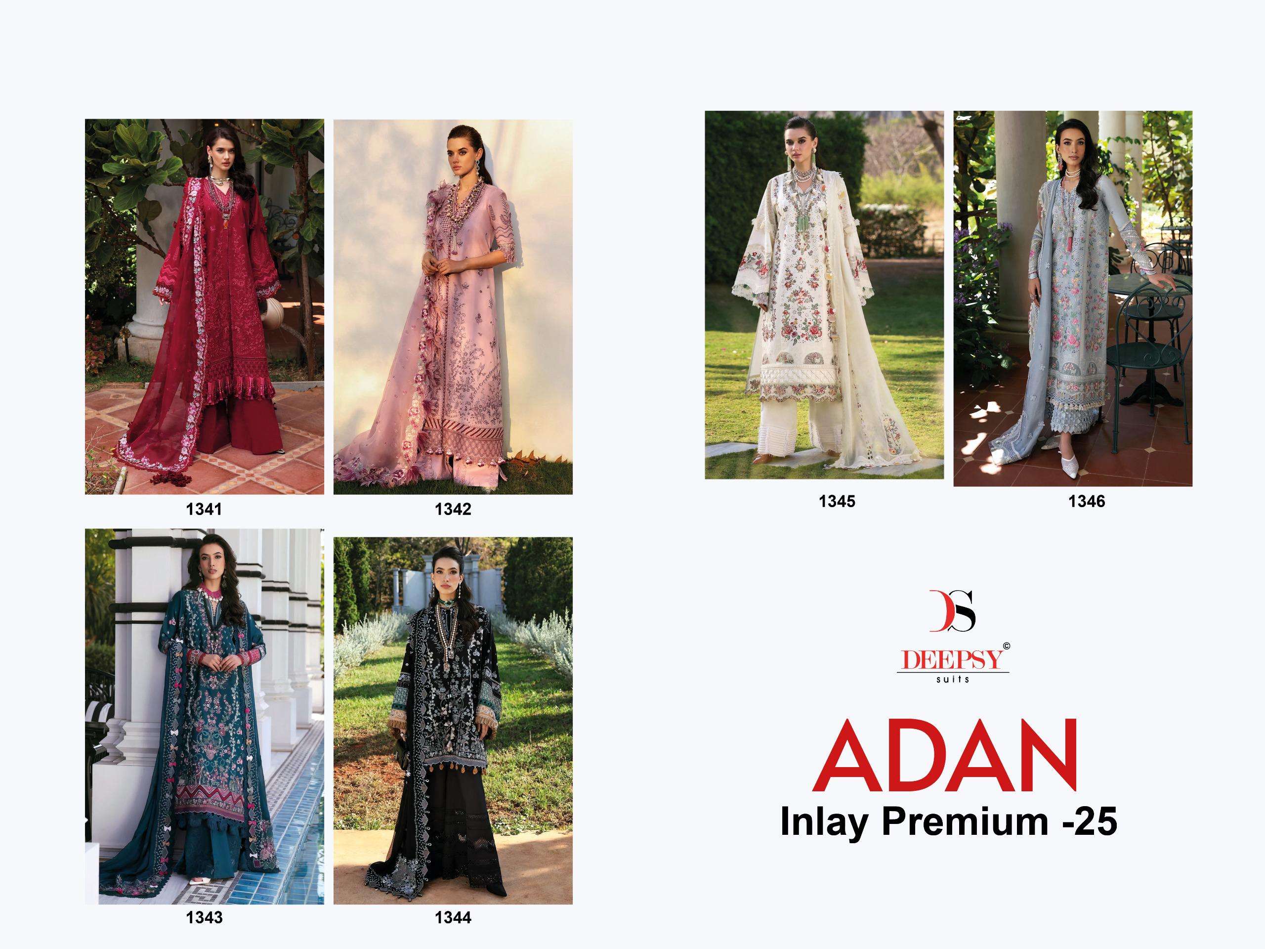 DEEPSY SUITS ADAN INLAY PREMIUM 25 COTTON HEAVY EMBROIDERY DESIGNER SUIT