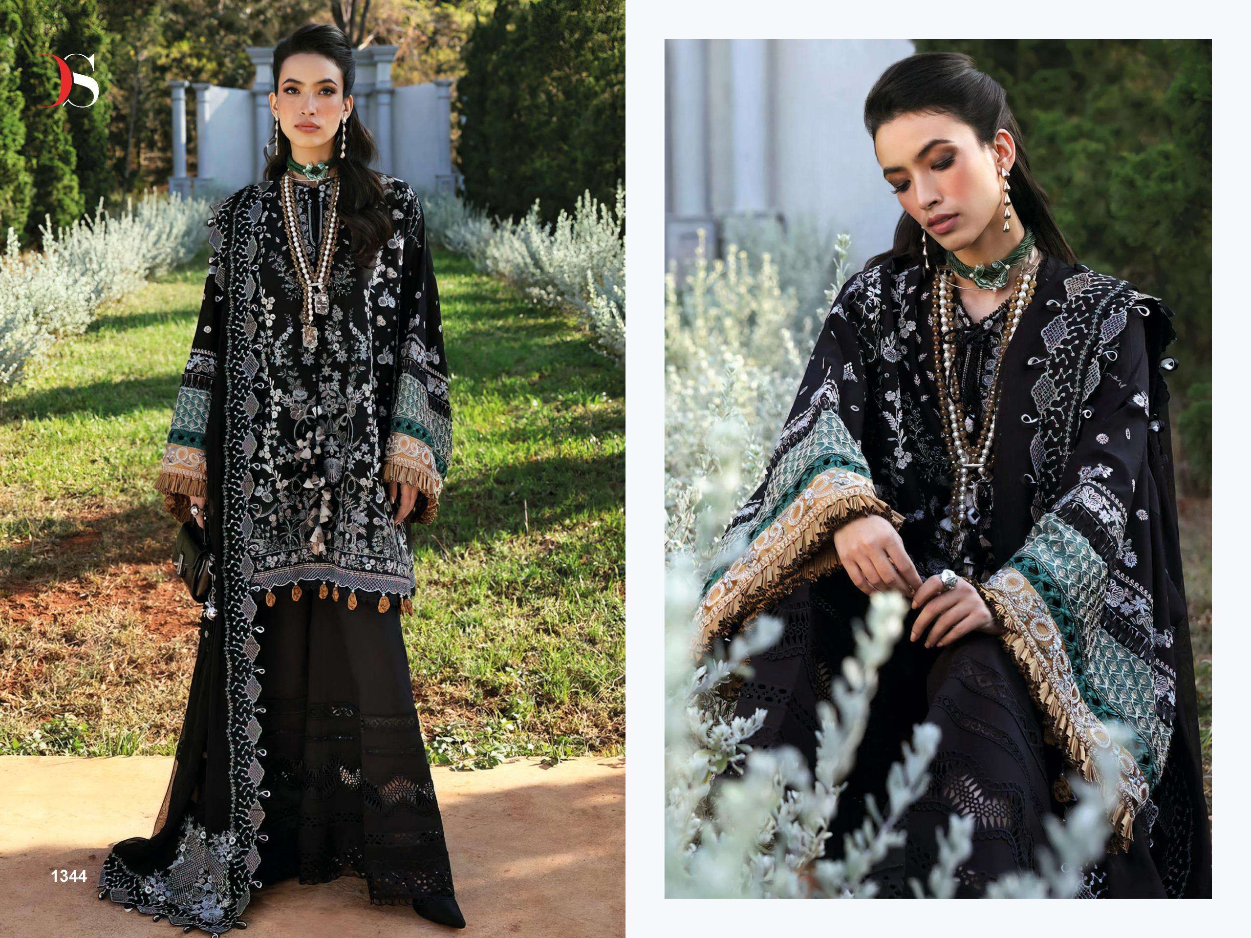 DEEPSY SUITS ADAN INLAY PREMIUM 25 COTTON HEAVY EMBROIDERY DESIGNER SUIT
