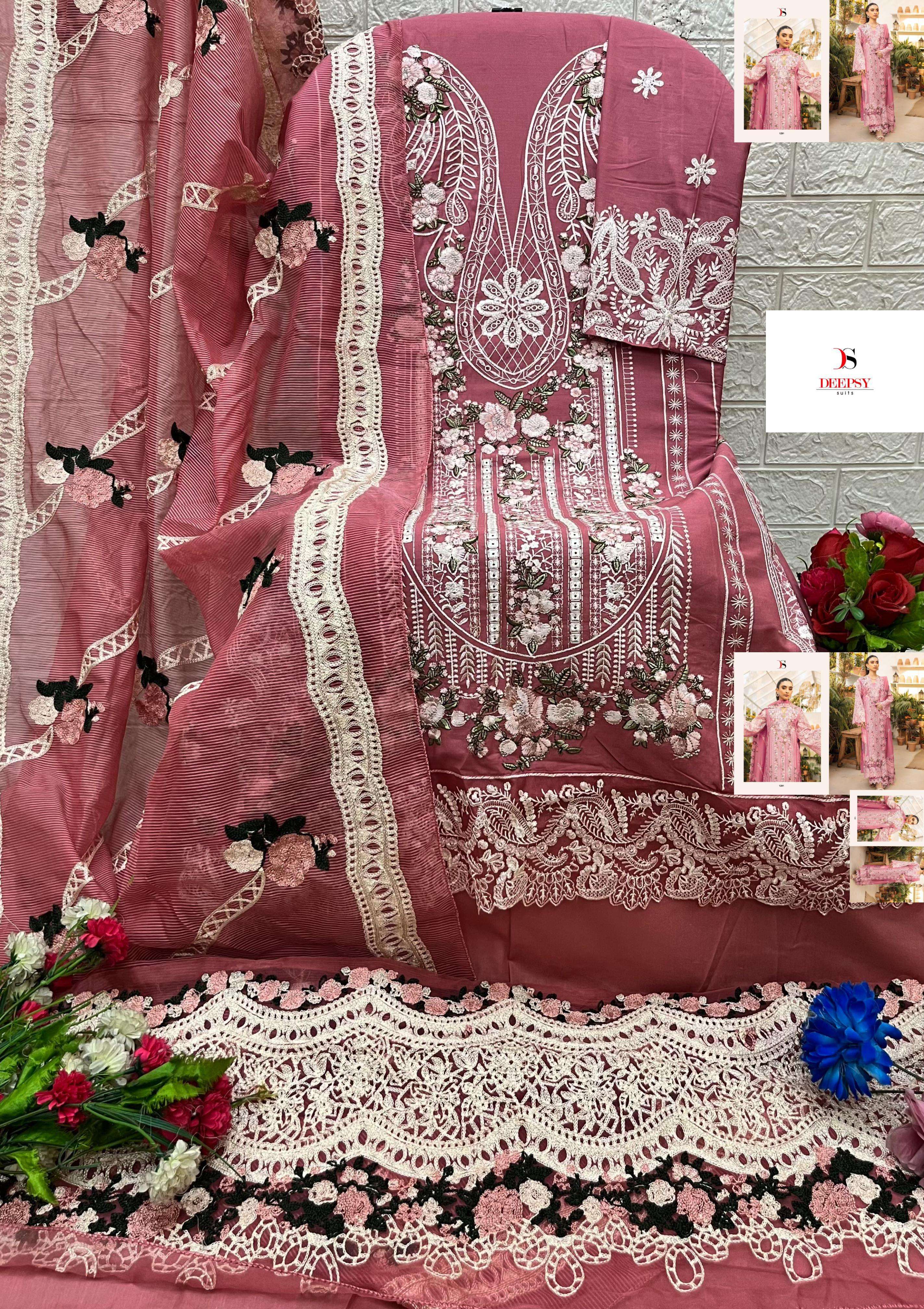 DEEPSY SUITS ELAF LUXURY LAWN 25 VOL 2 COTTON HEAVY EMBROIDERY DESIGNER PAKISTANI SUIT