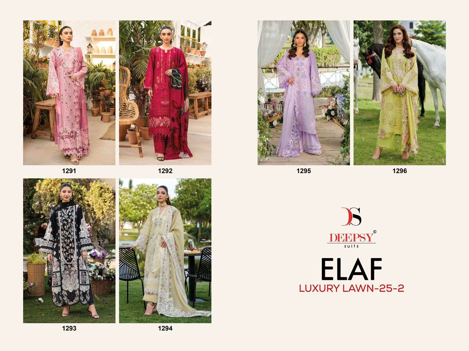 DEEPSY SUITS ELAF LUXURY LAWN 25 VOL 2 COTTON HEAVY EMBROIDERY DESIGNER PAKISTANI SUIT