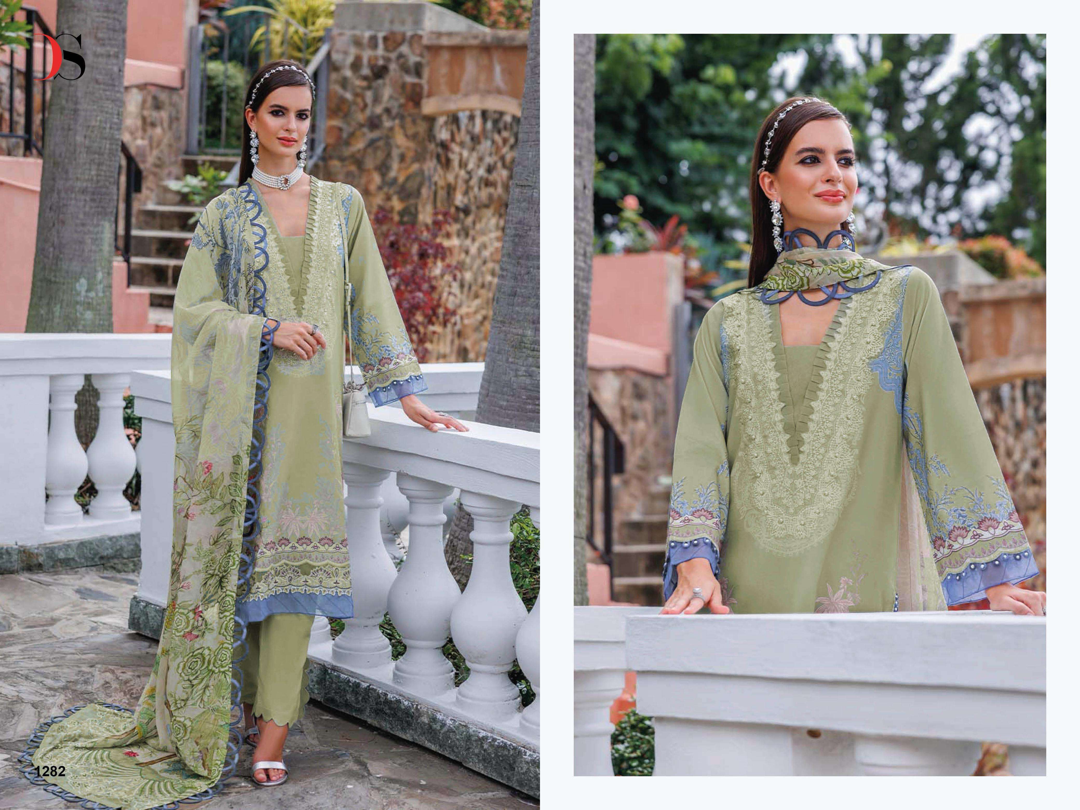 DEEPSY SUITS JADE URBAN LAWN 25 VOL 5 COTTON EMBROIDERY WORK SALWAR KAMEEZ 