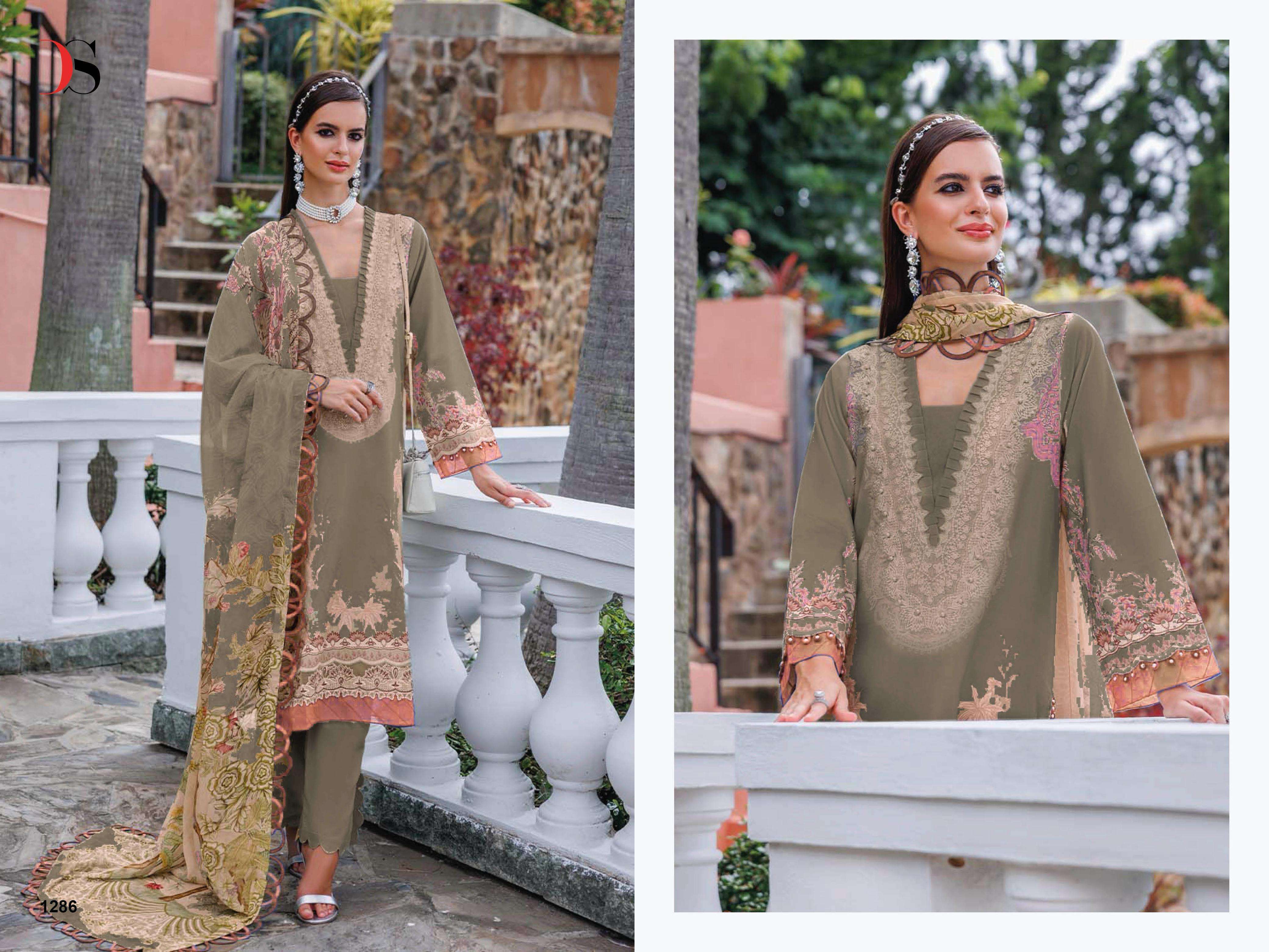 DEEPSY SUITS JADE URBAN LAWN 25 VOL 5 COTTON EMBROIDERY WORK SALWAR KAMEEZ 
