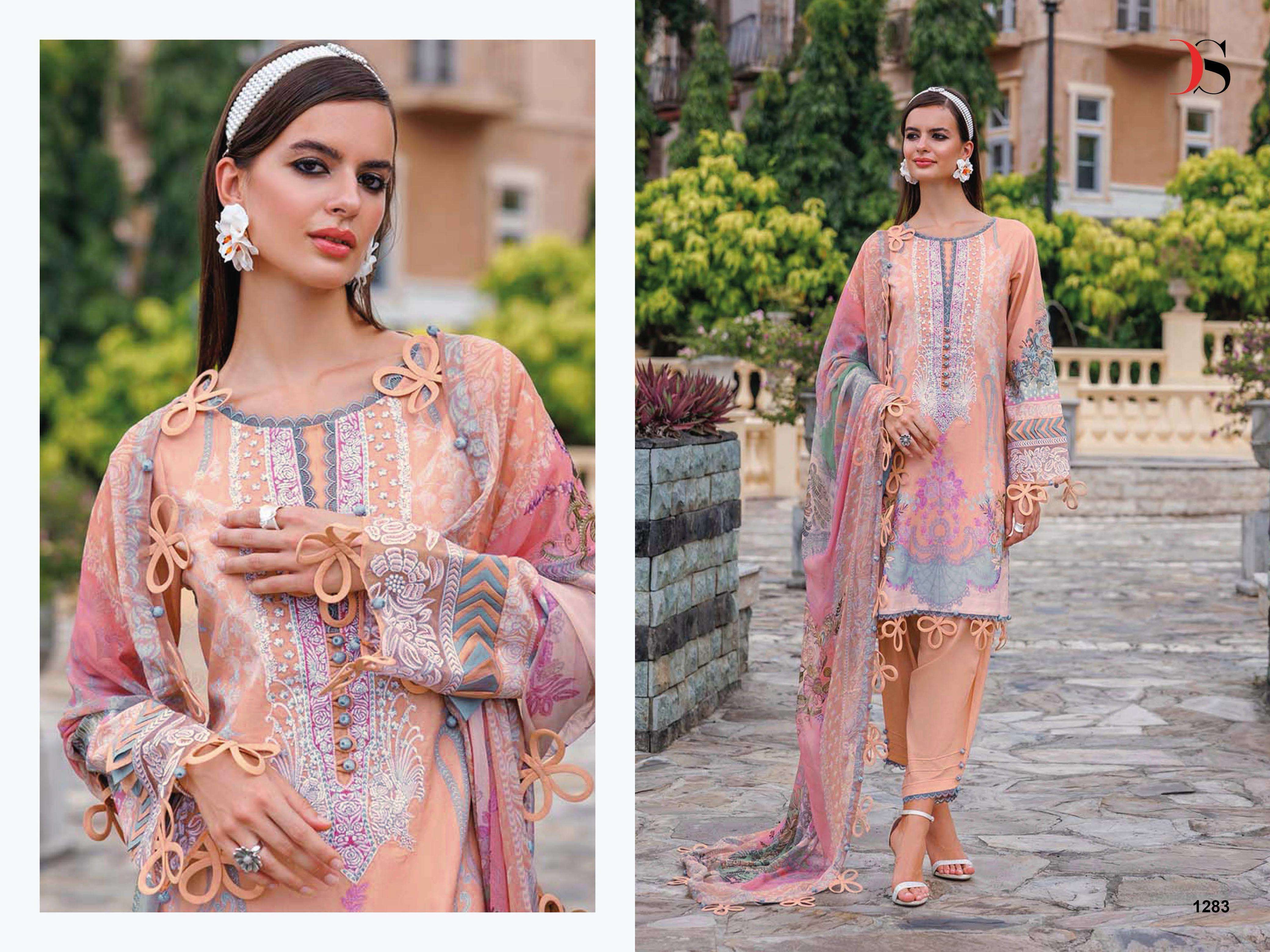 DEEPSY SUITS JADE URBAN LAWN 25 VOL 5 COTTON EMBROIDERY WORK SALWAR KAMEEZ 