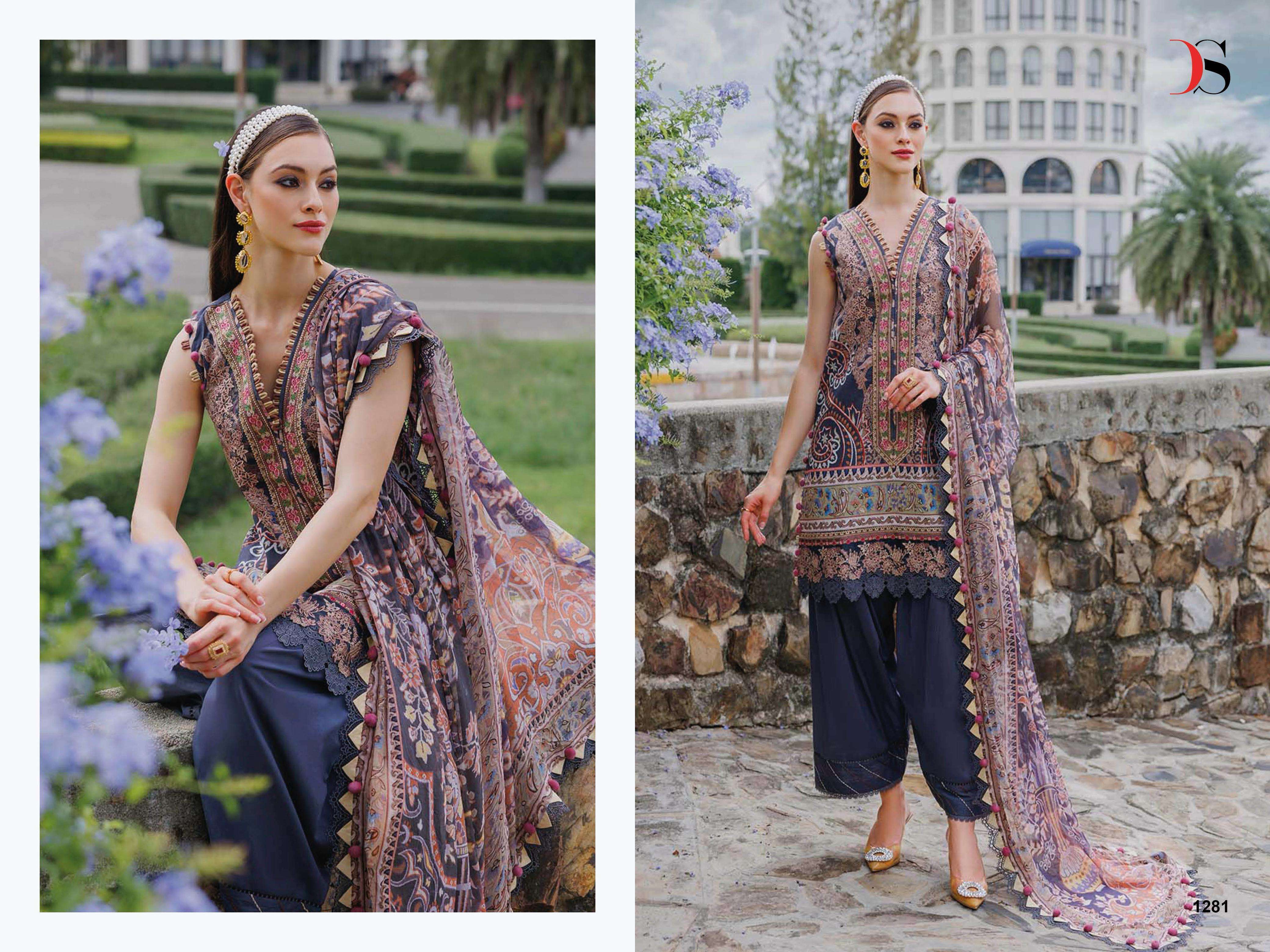 DEEPSY SUITS JADE URBAN LAWN 25 VOL 5 COTTON EMBROIDERY WORK SALWAR KAMEEZ 