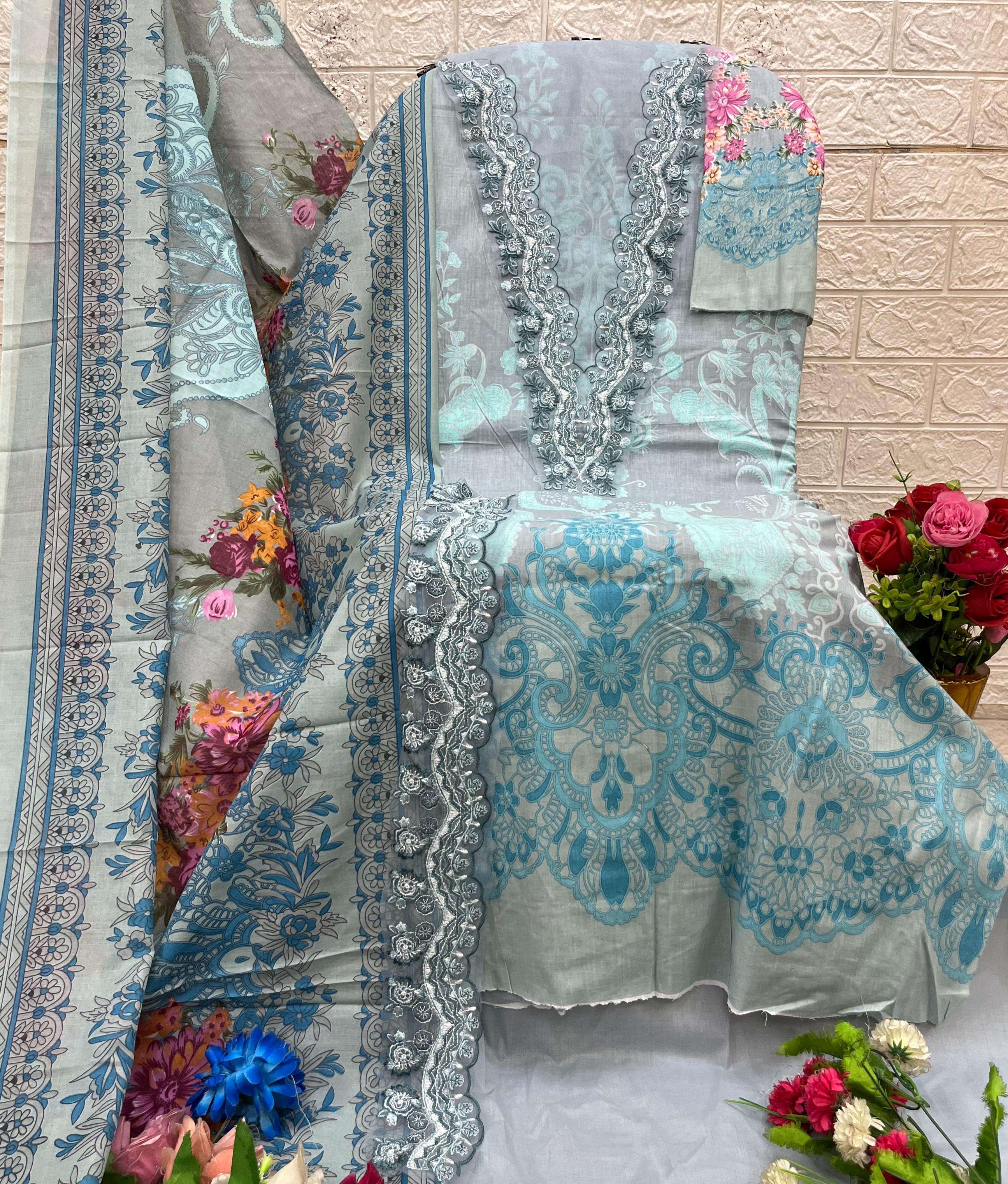 DEEPSY SUITS JADE URBAN LAWN 25 VOL 5 COTTON EMBROIDERY WORK SALWAR KAMEEZ 