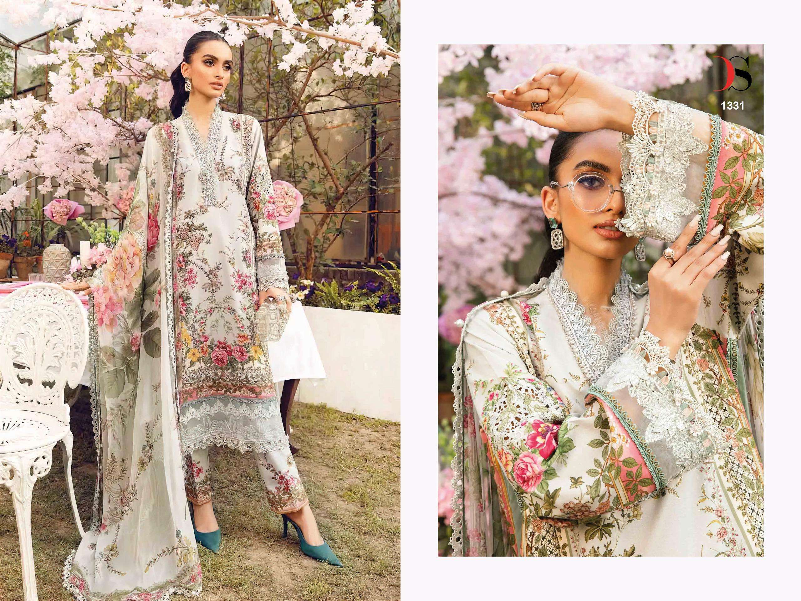 DEEPSY SUITS MARIA B M PRINTS 25 VOL 2 COTTON FANCY WORK SALWAR KAMEEZ 