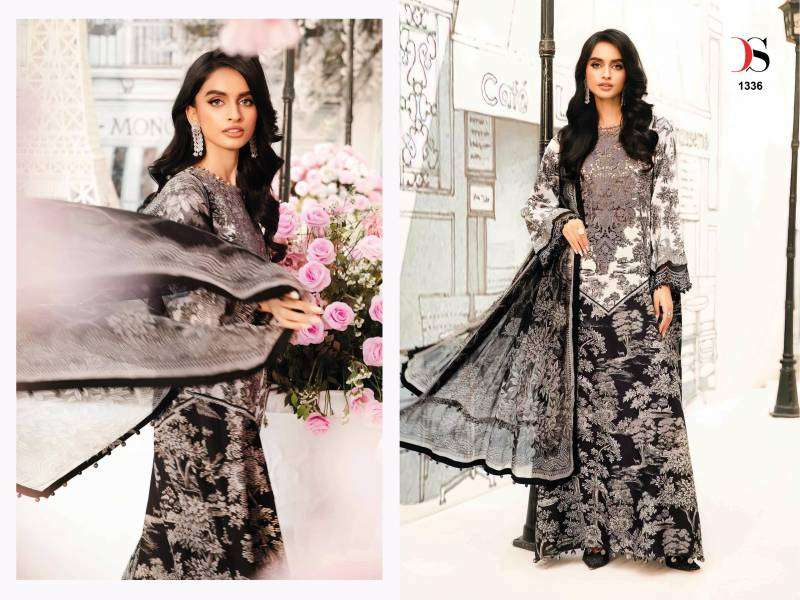 DEEPSY SUITS MARIA B M PRINTS 25 VOL 2 COTTON FANCY WORK SALWAR KAMEEZ 