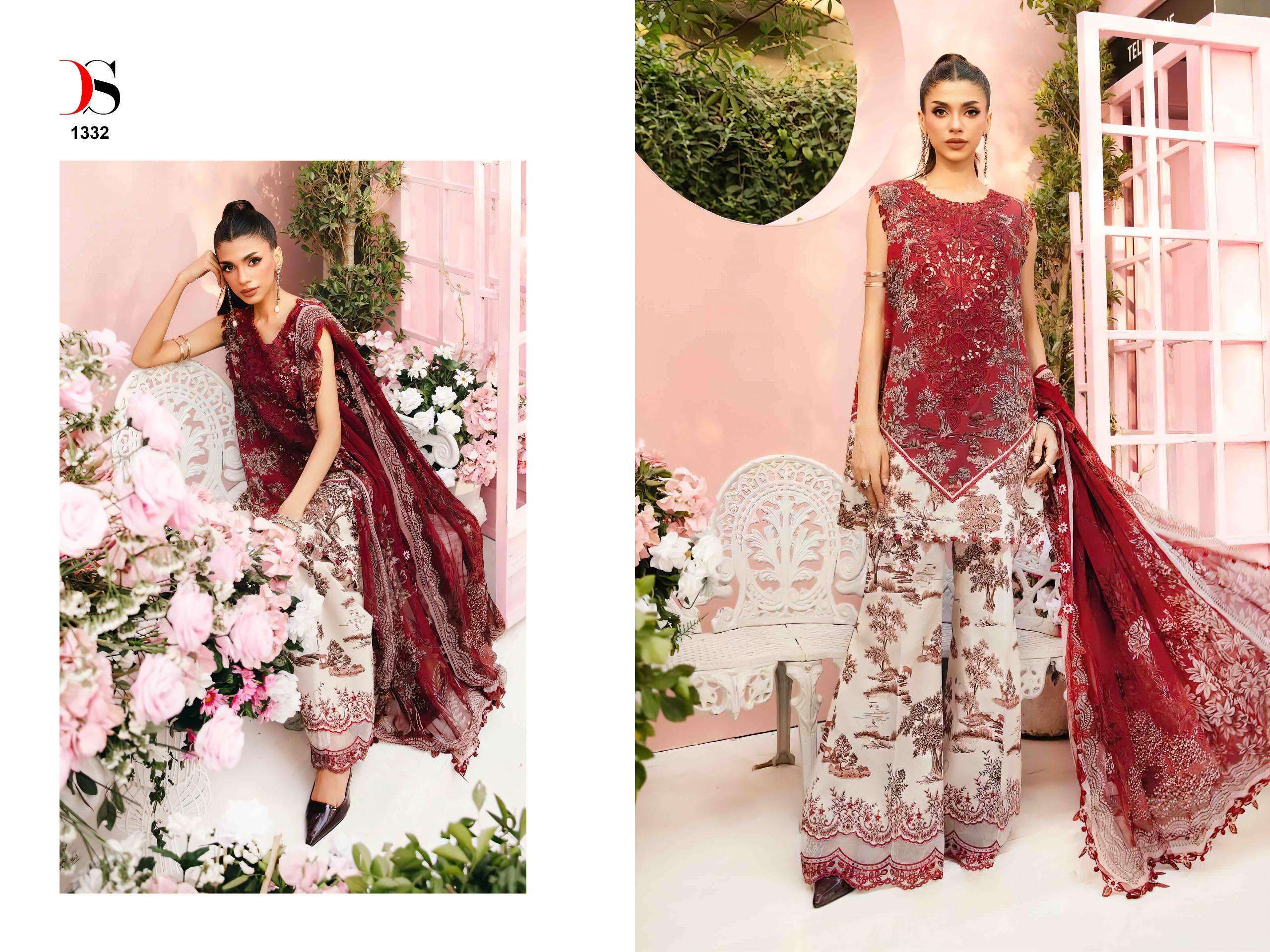 DEEPSY SUITS MARIA B M PRINTS 25 VOL 2 COTTON FANCY WORK SALWAR KAMEEZ 