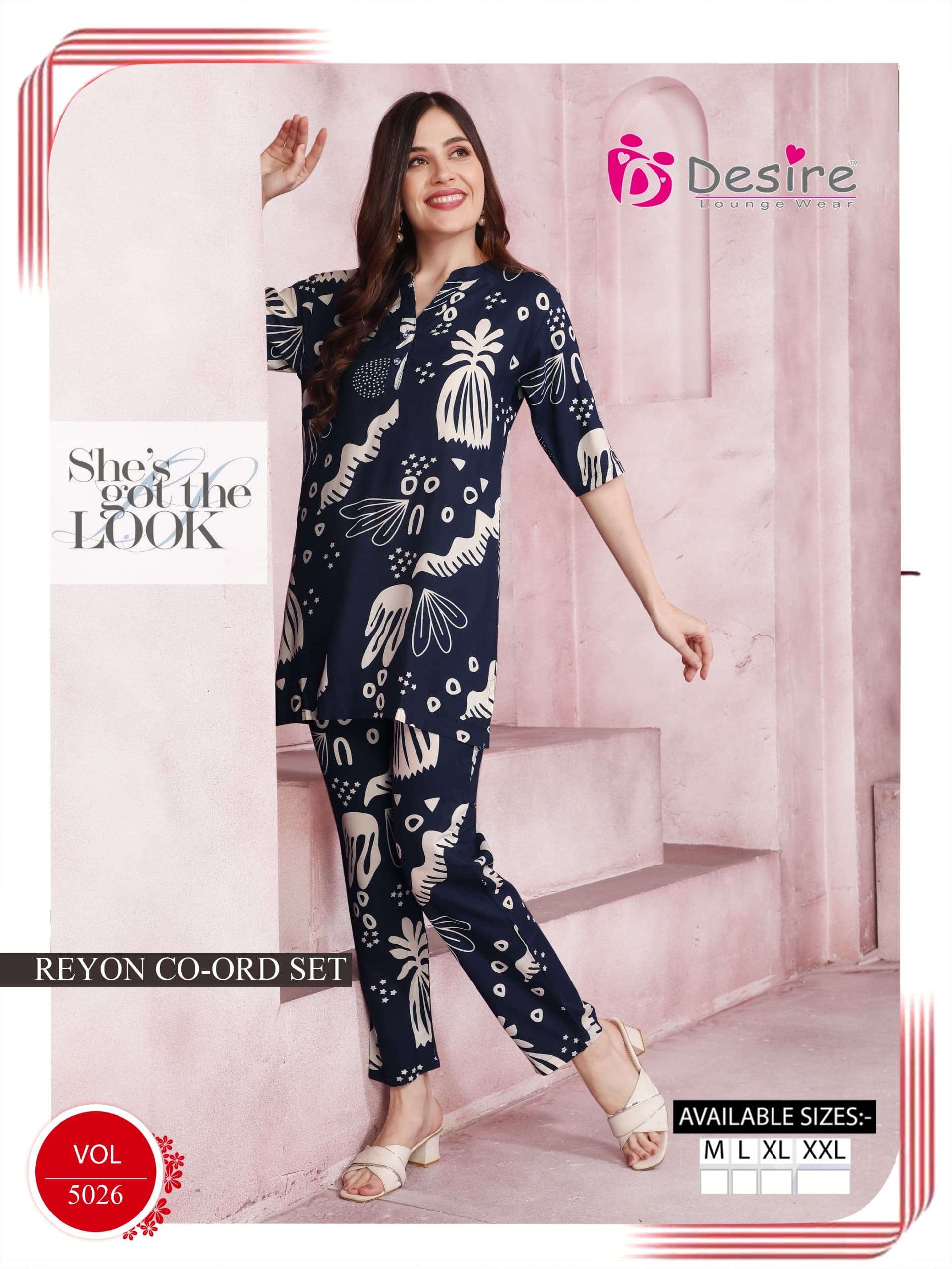 DESIRE RAYON KURTA CO-ORD SET
