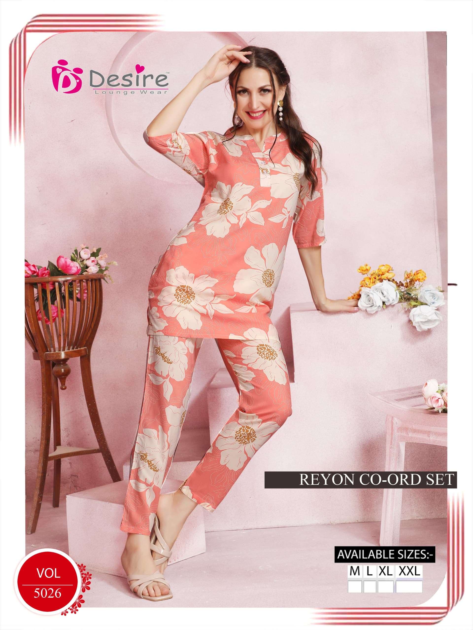 DESIRE RAYON KURTA CO-ORD SET