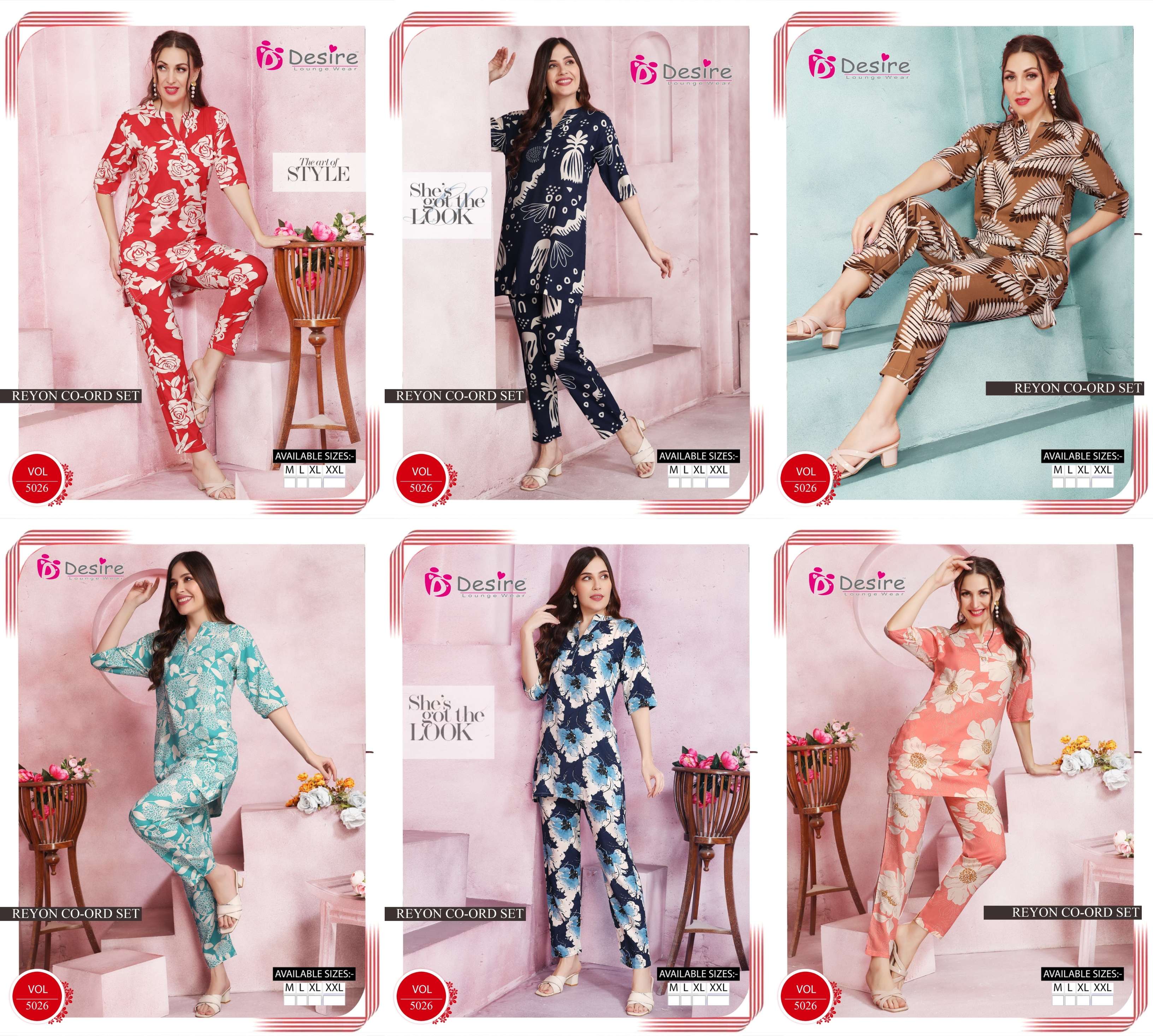 DESIRE RAYON KURTA CO-ORD SET