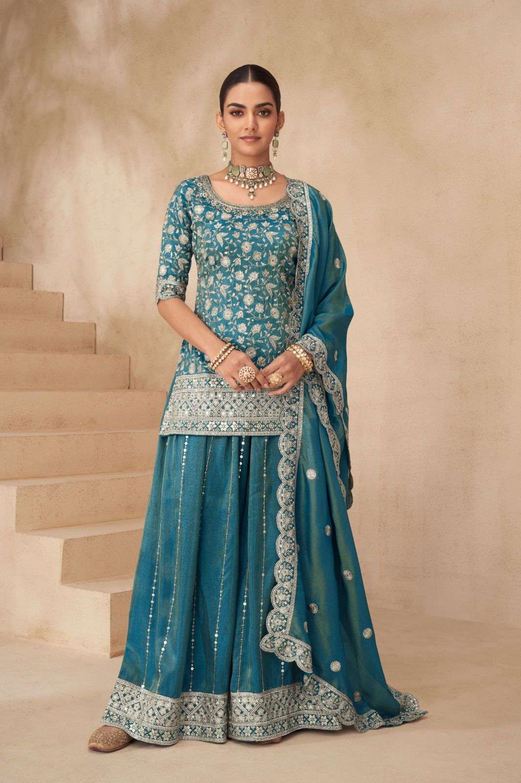 GULKAYRA DESIGNER SUHANA SIMER FABRIC HEAVY DESIGNER WEDDING WEAR DRESS