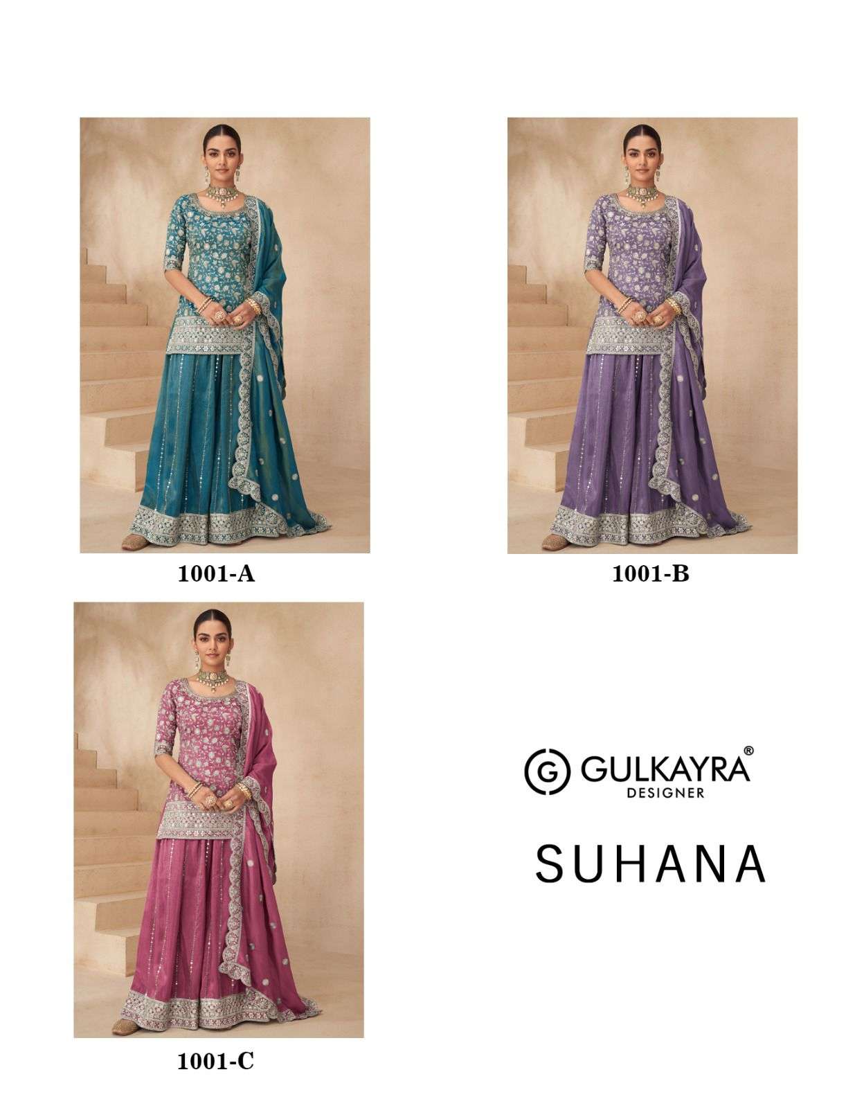 GULKAYRA DESIGNER SUHANA SIMER FABRIC HEAVY DESIGNER WEDDING WEAR DRESS