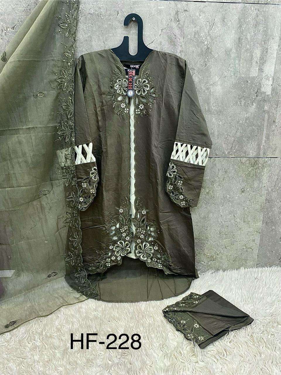 HOOR TEX DESIGN NO - HF 228 ABC CRISTAL VISCOSE READYMADE SUIT 