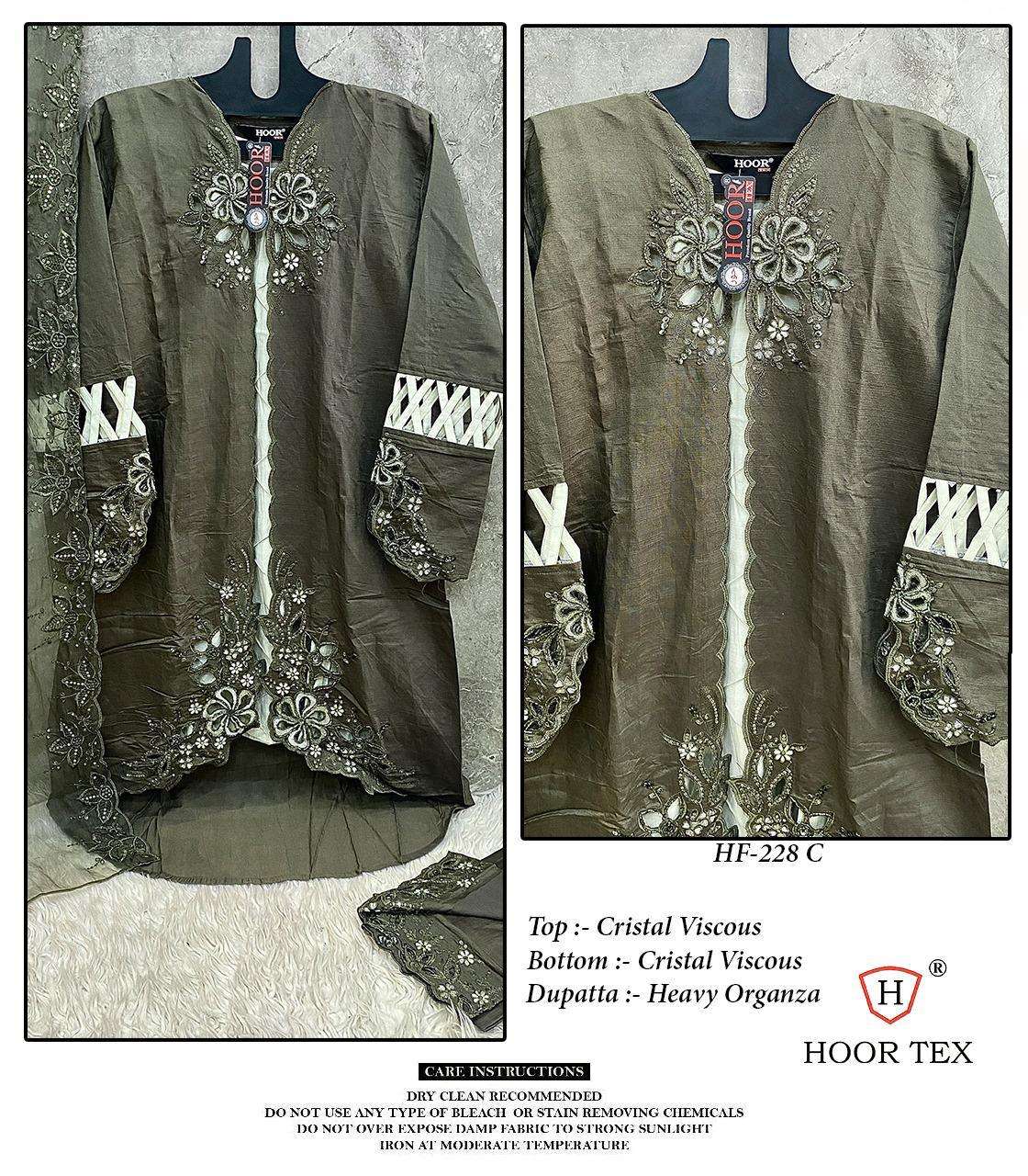 HOOR TEX DESIGN NO - HF 228 ABC CRISTAL VISCOSE READYMADE SUIT 