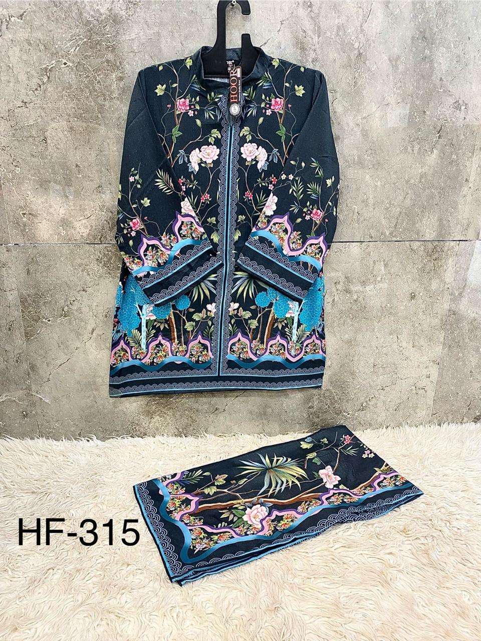 HOOR TEX DESIGN NO - HF 307 - 316 RAYON SATIN PRINTED READYMADE CO-ORD SET