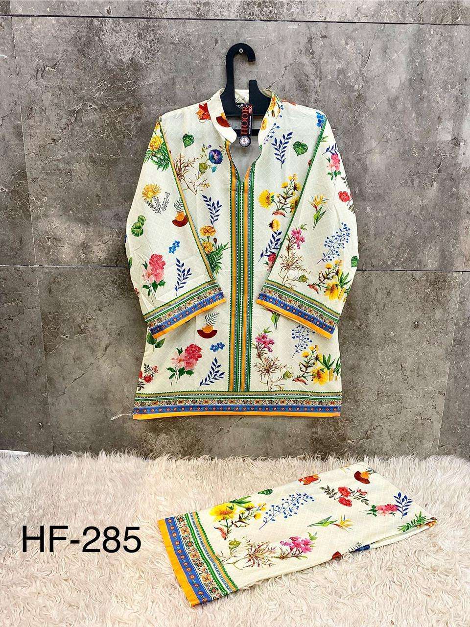 HOOR TEX DESIGN NO -  IMPORTED COTTON PRINTED PAKISTANI CO-ORDSET