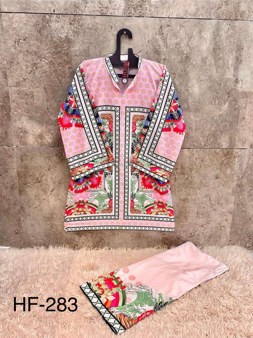 HOOR TEX DESIGN NO -  IMPORTED COTTON PRINTED PAKISTANI CO-ORDSET