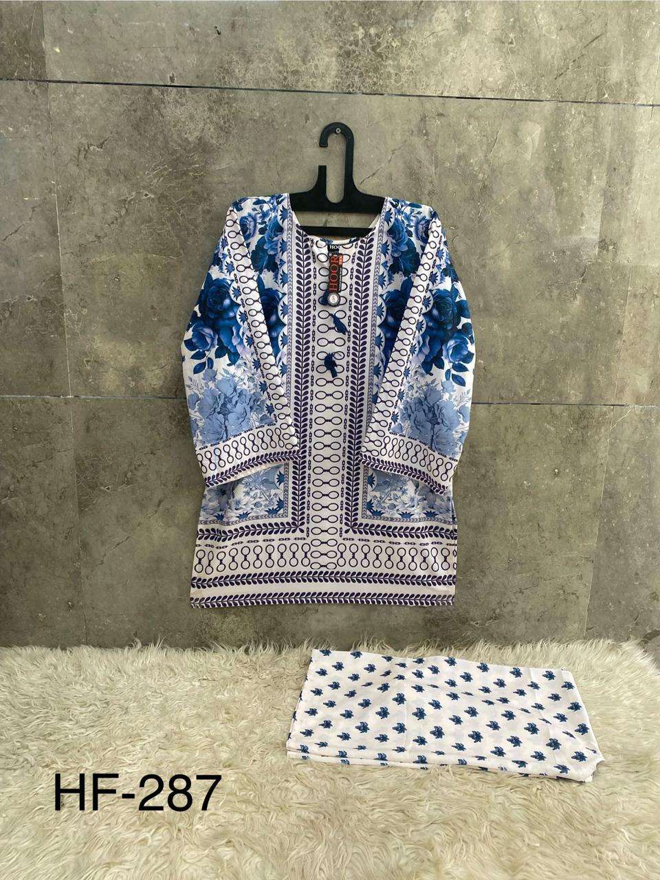 HOOR TEX DESIGN NO -  IMPORTED COTTON PRINTED PAKISTANI CO-ORDSET