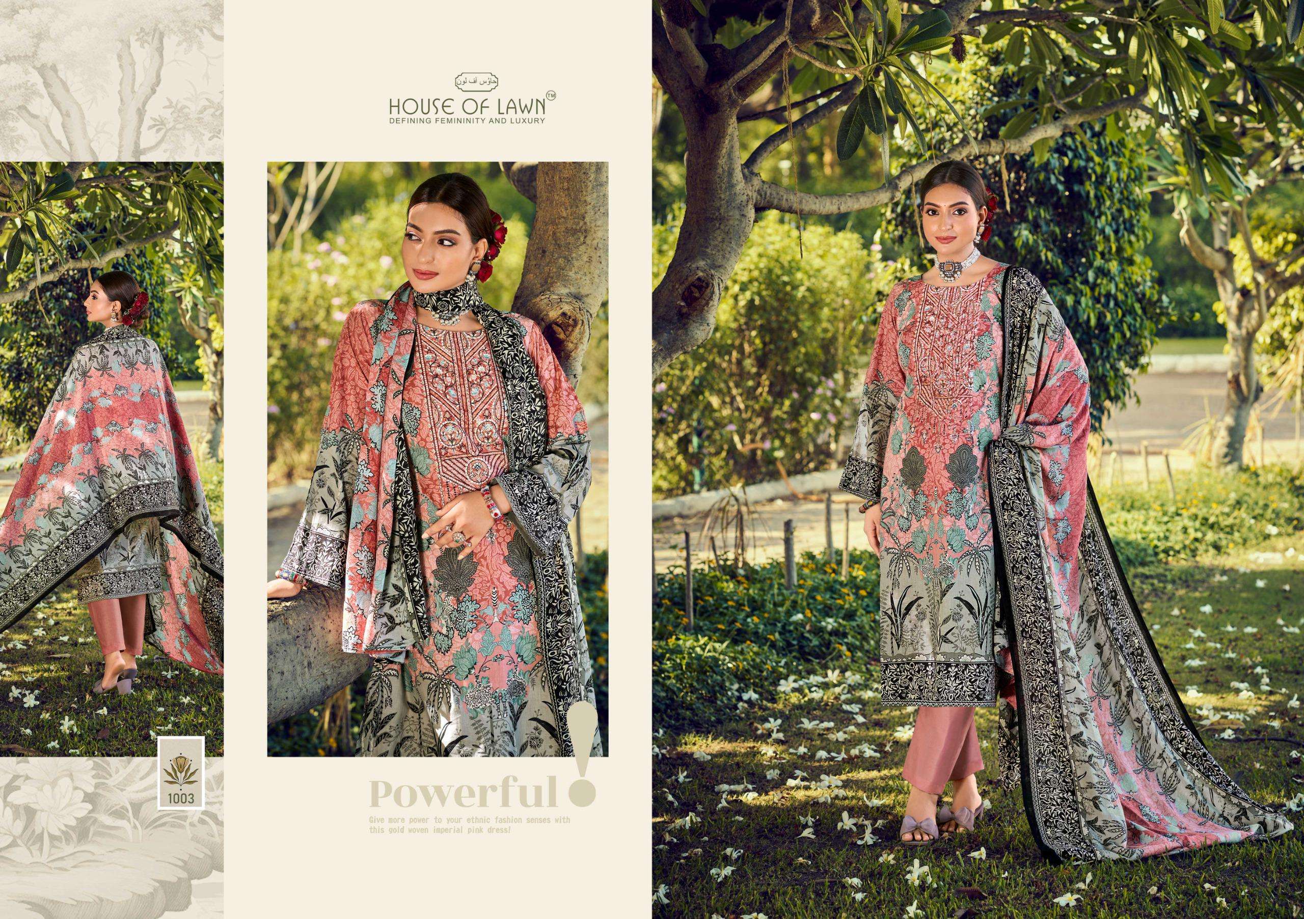 HOUSE OF LAWN MALHAR VOL 2 COTTON DIGITAL PRINTS WITH FANCY WORK SUIT