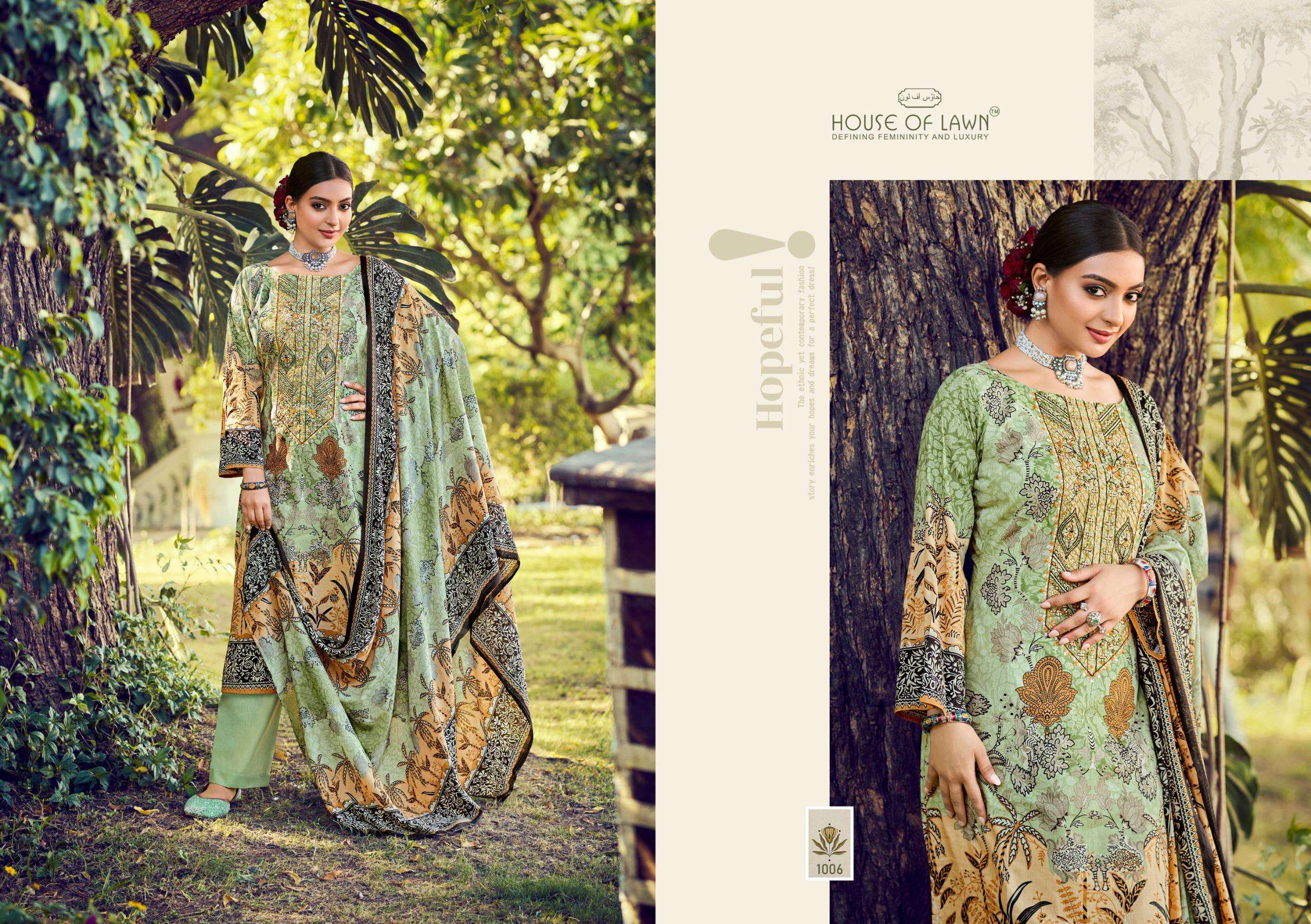 HOUSE OF LAWN MALHAR VOL 2 COTTON DIGITAL PRINTS WITH FANCY WORK SUIT