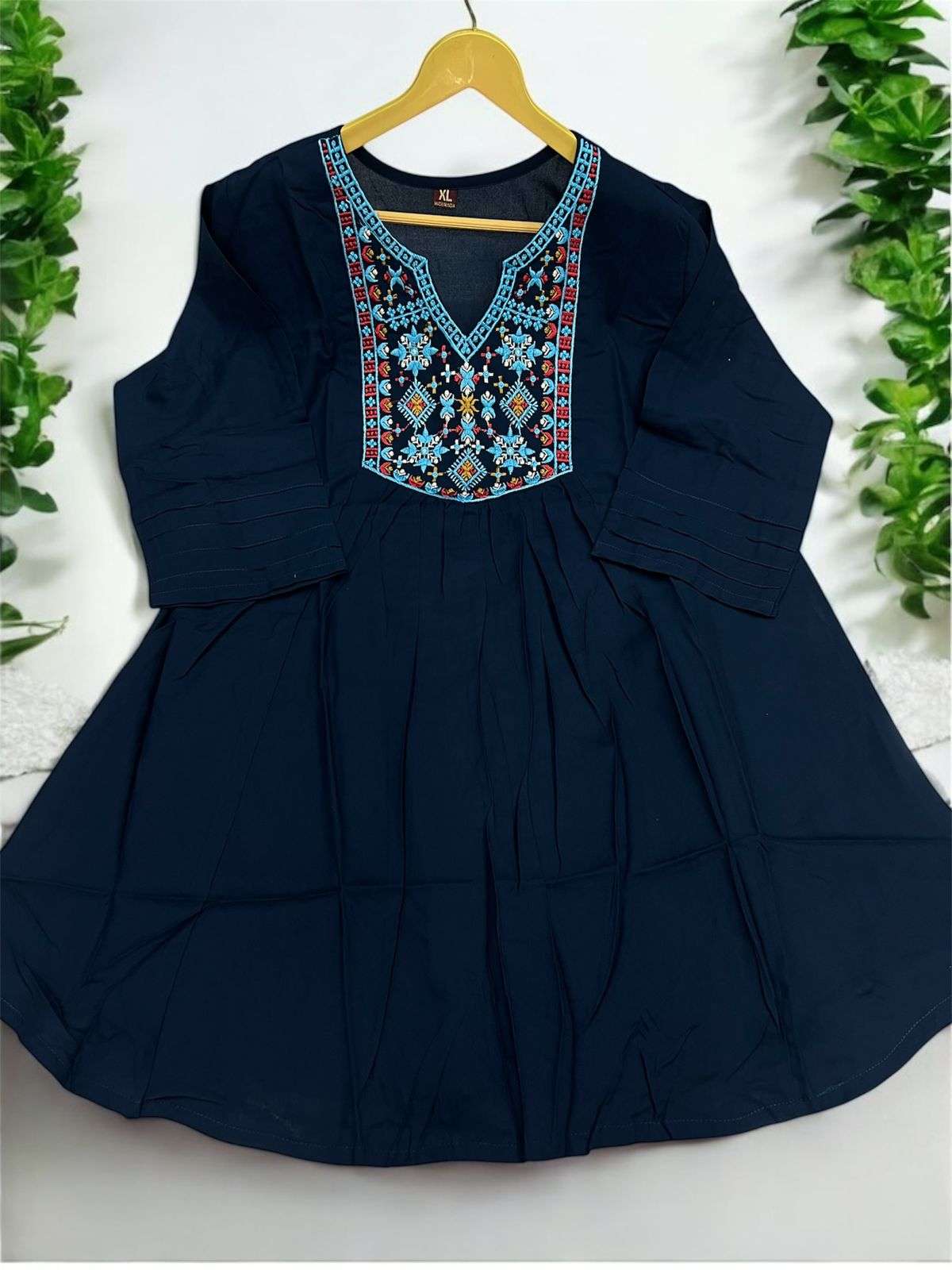 INLI BUBBLY 5.0 RAYON EMBROIDERIES WORK WESTERN WEAR LADIES TOP