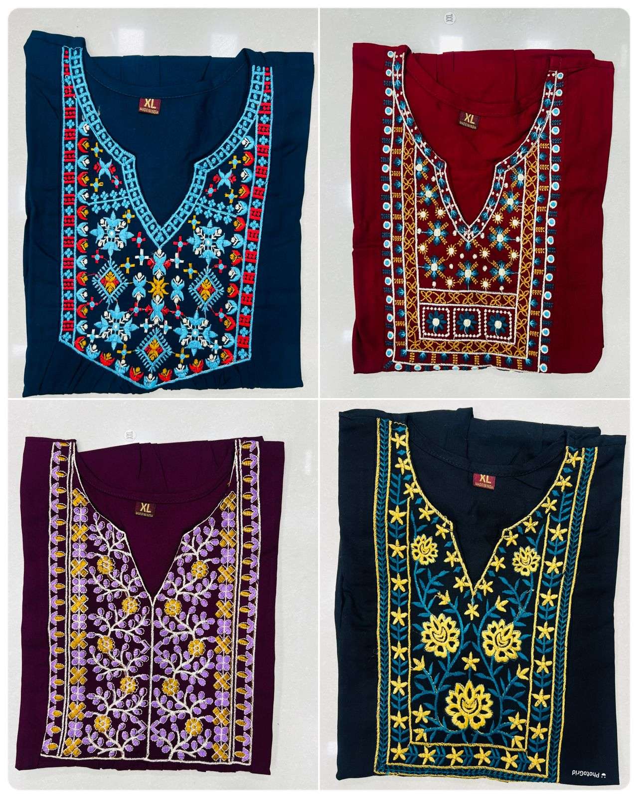 INLI BUBBLY 5.0 RAYON EMBROIDERIES WORK WESTERN WEAR LADIES TOP