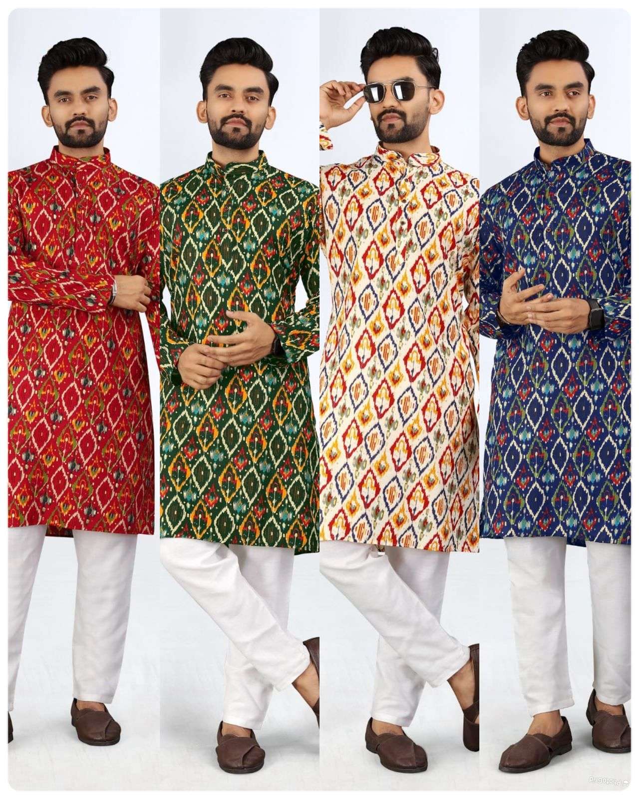 INLI VASTRA 2.0 RAYON PRINT FANCY MENS WEAR KURTA 