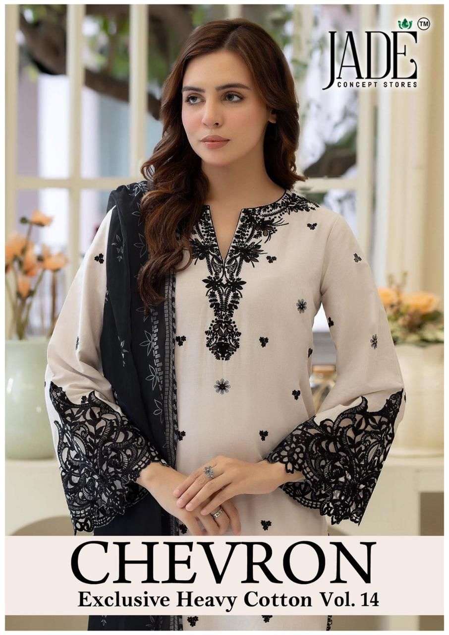 JADE CHEVRON EXCLUSIVE HEAVY COTTON VOL 14 READY MADE COLLECTION 