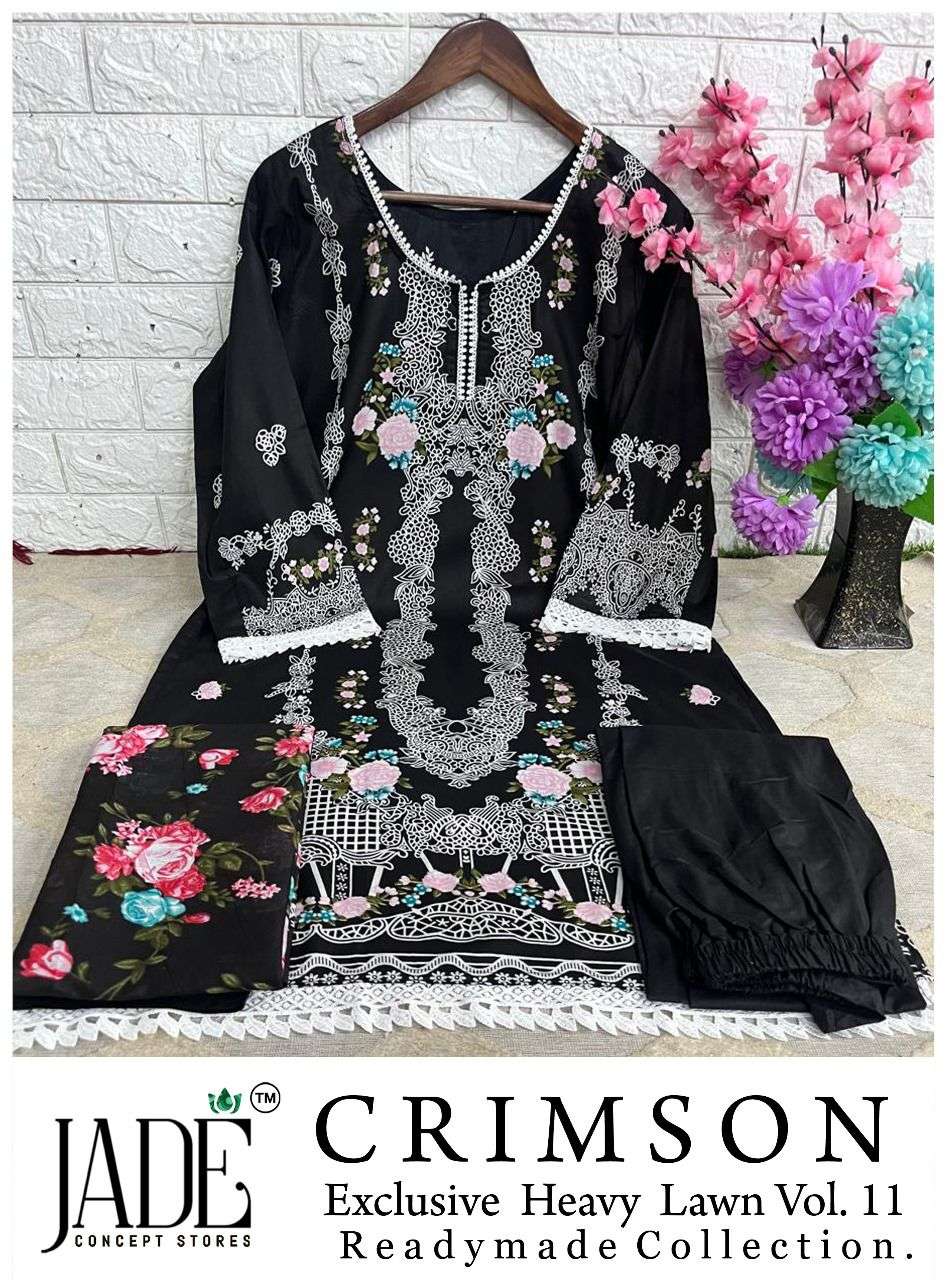JADE CRIMSON EXCLUSIVE HEAVY LAWN COLLECTION VOL 11 READY MADE COLLECTION 